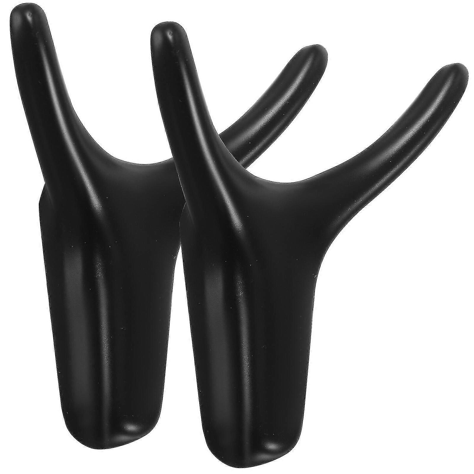2pcs Coat Hooks Cow Horn Wall Hooks Door Hanger Towel Hooks Robe Clothes Hooks
