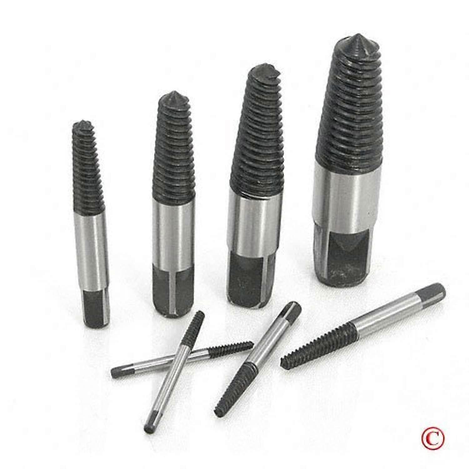Screw Extractor Set, 8-Piece, Broken Bolt Remover for Damaged Screws, Easy Out Bolt Extractor, Water Pipe Remover Kit