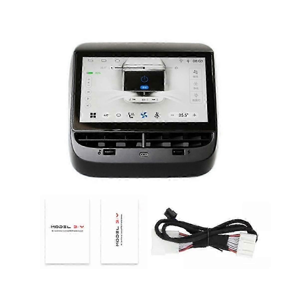 Achterste display paneel 7in scherm Android voor Y Air Conditioner Control Ips Multimedia Player Radio