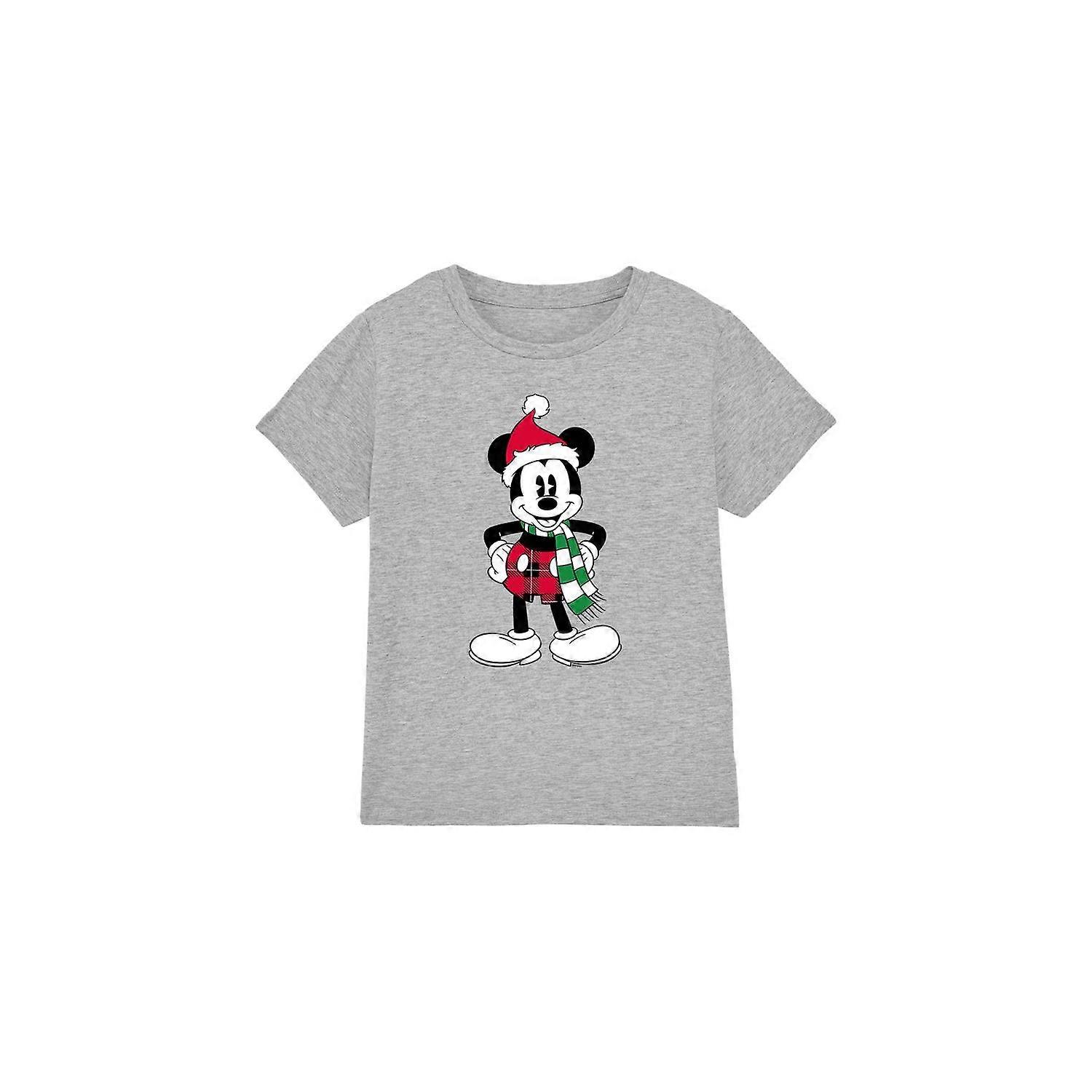 Disney Dětské/dětské tričko Mickey Mouse Tartan