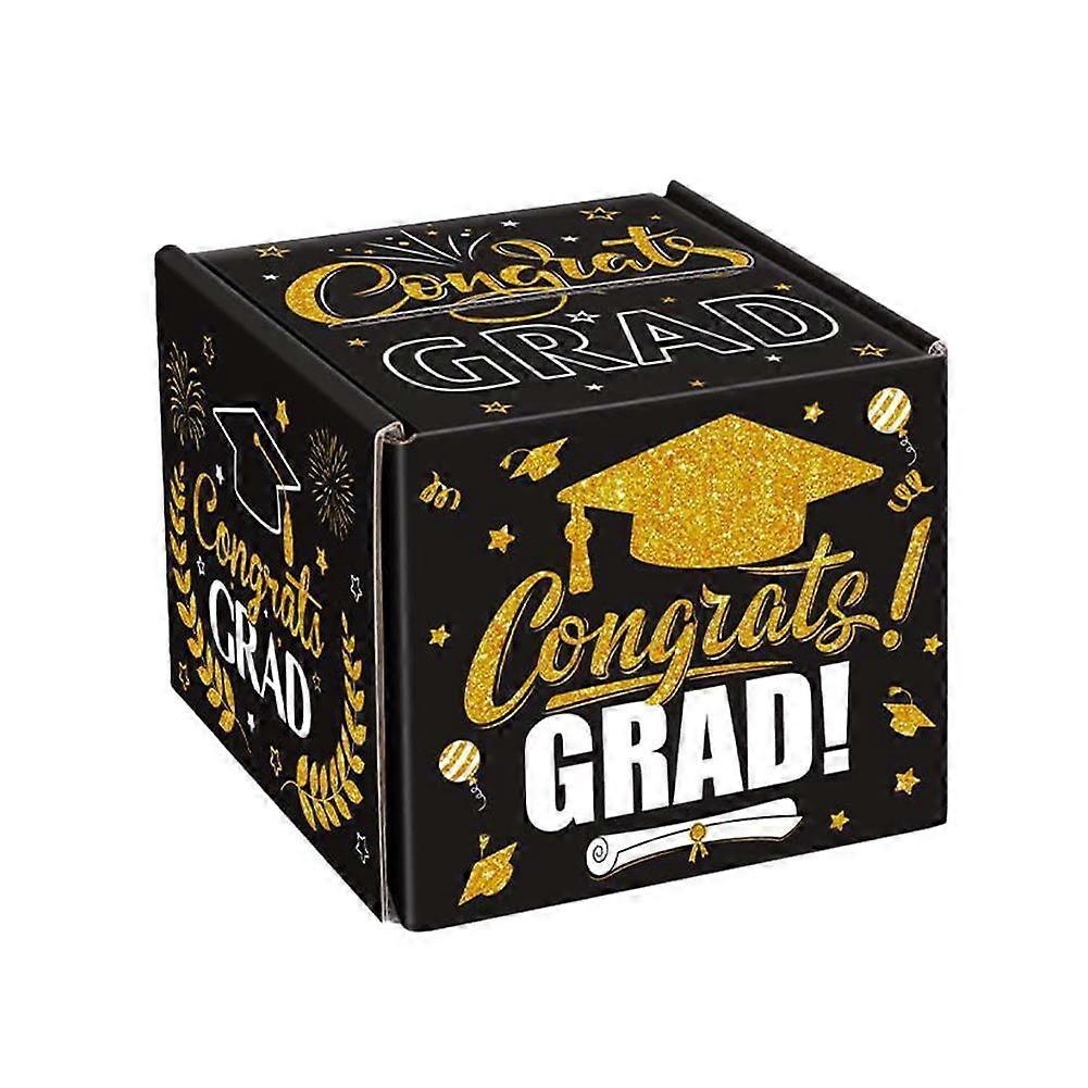 صندوق هدايا أموال التخرج 2025 Grad Suprise للنقد مع بطاقة سحب DIY