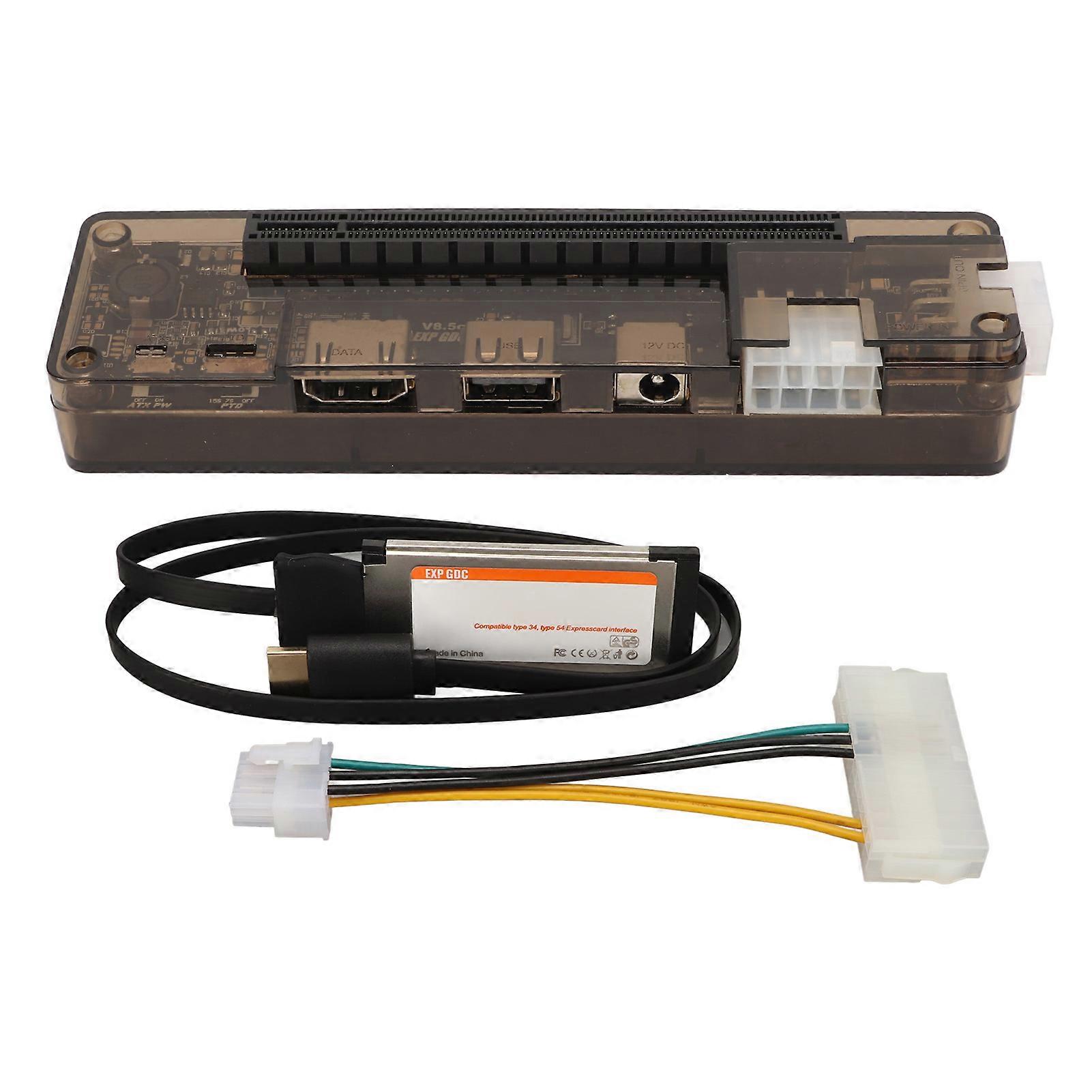 Laptop External Independent Video Card EXP GDC Graphics Extension Expresscard 6Pin 8Pin Interface Output Dock