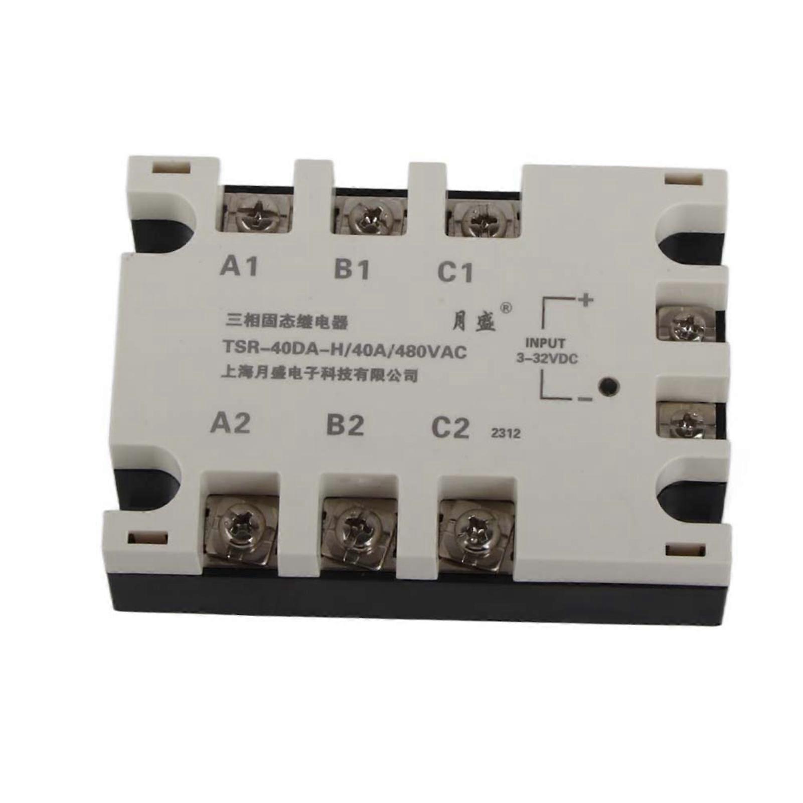 Three-phase solid state relay with SSR input 40 A TSR‑40DA H