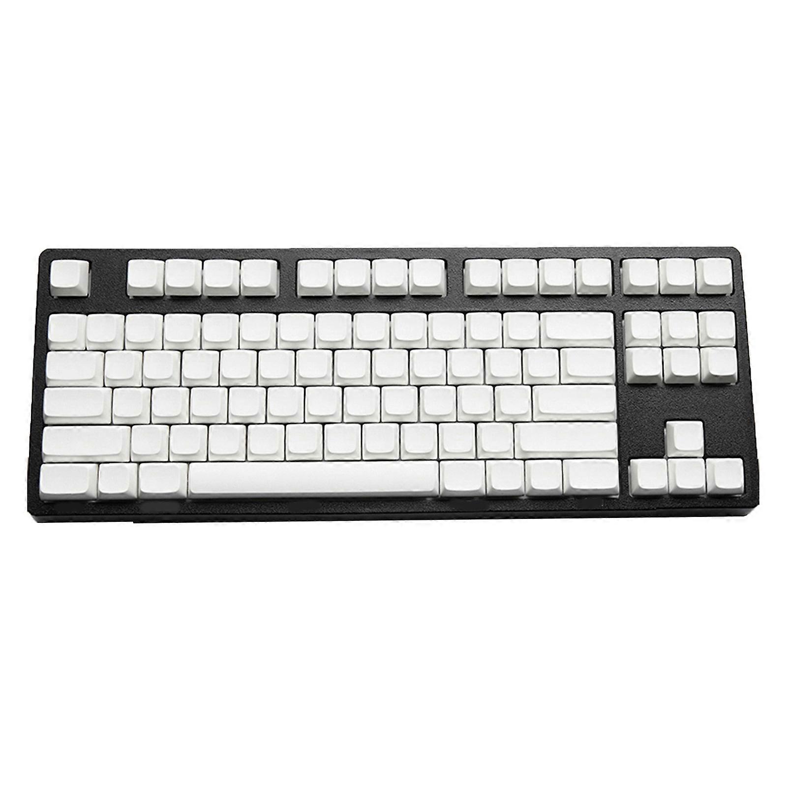 87Pieces PBT Not Engraving Blank Keycap XDA Profile Dyeing Sublimation Keycaps for Mx Switches