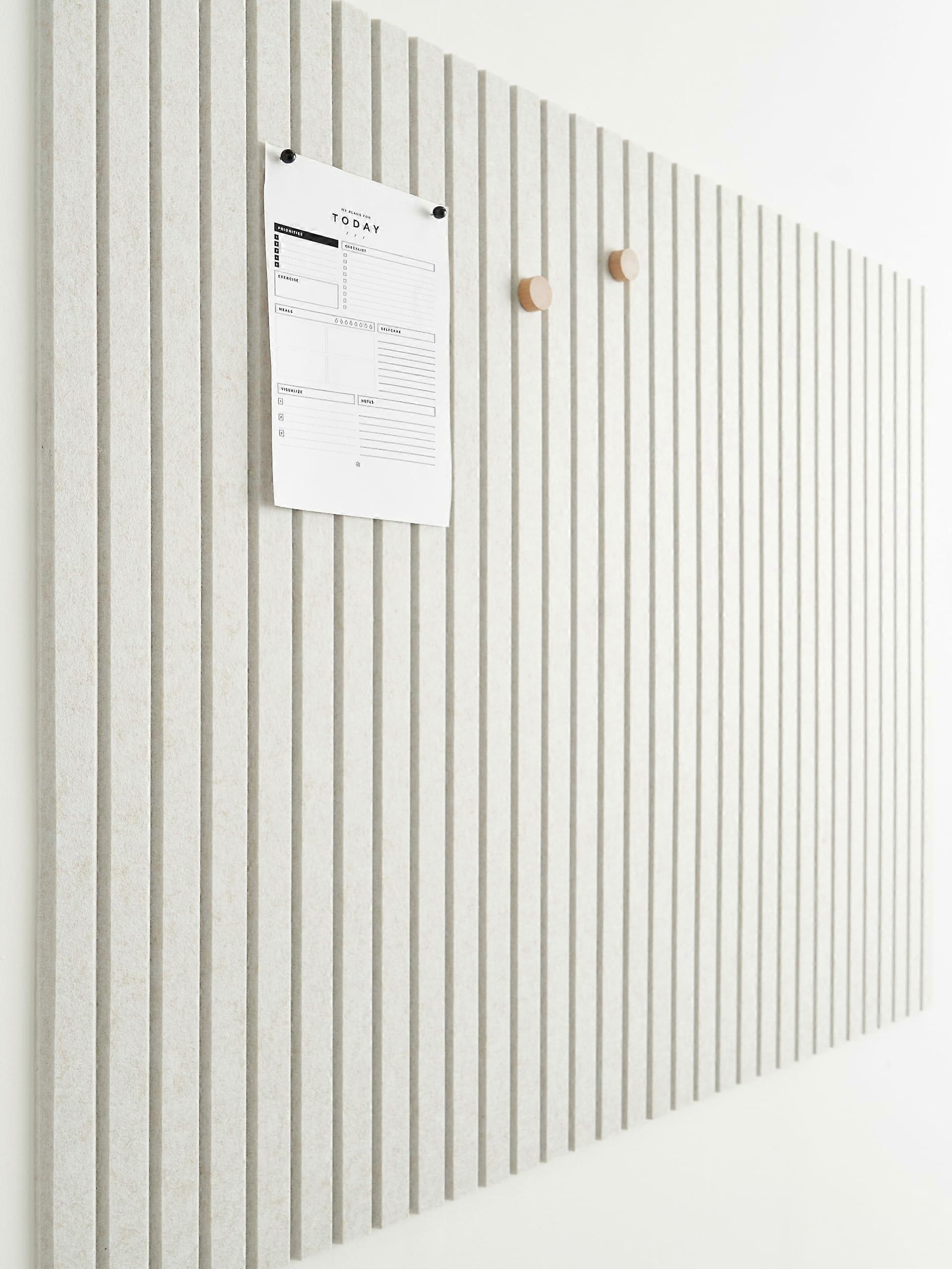 Große Korkplatten für Wände 12er-Pack braune Filzfliesen für Pinnwände, Wandlamellenverkleidung, schwarze Filzplatte Alternative