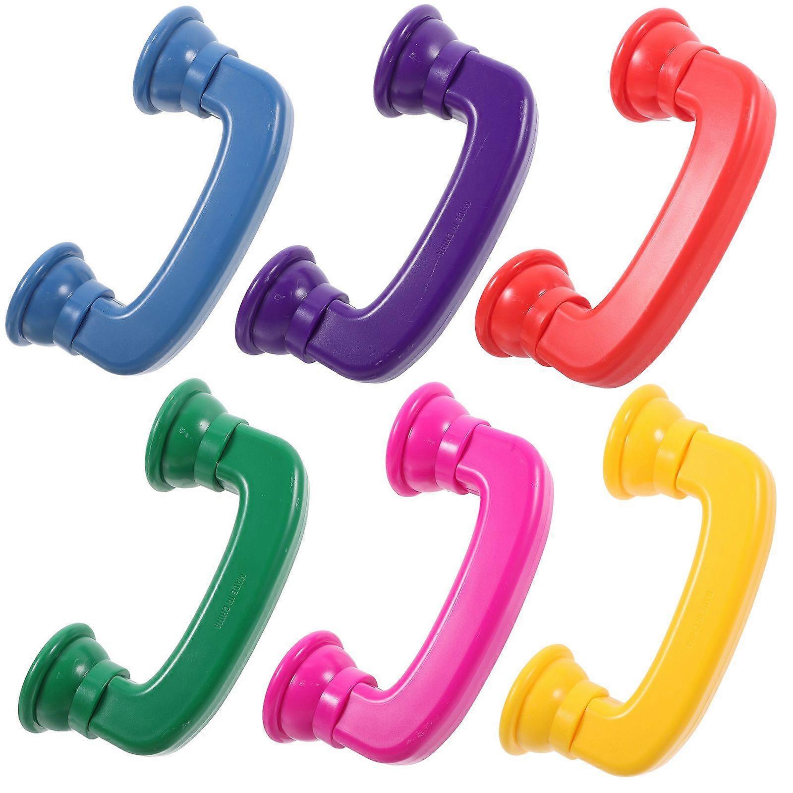 6pcs Reading Whisper Phone Toddler Toy Reading Whisper Phone Prop Colored Whisper Phone Models Whisper Phones For Reading Hear Sound Phone