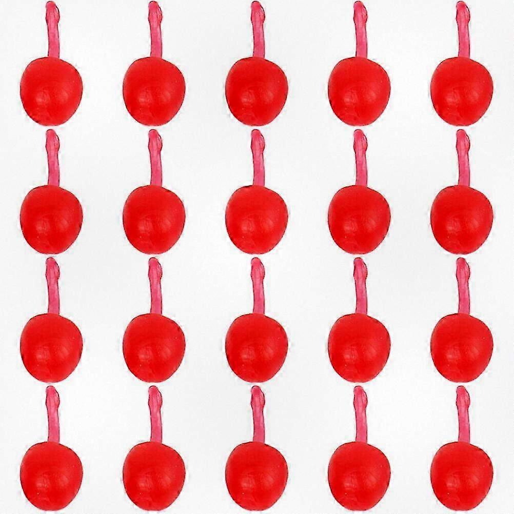 20 Pcs Artificial Cherry Props - Simulated Cherry Models for Kitchen and Dining Table Decoration