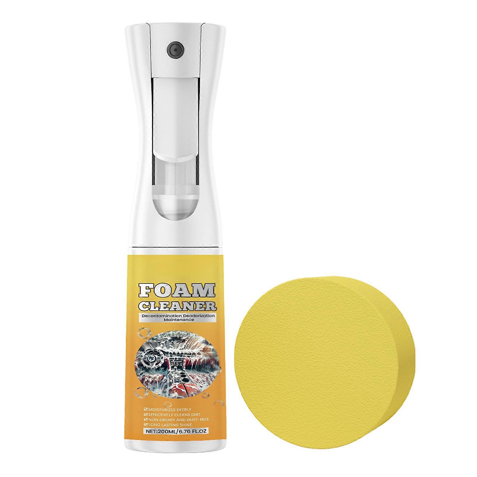 Multifunction Automotive Foam Cleaner with Sponge Comprehensive Cleaning Foam set for Easy No Rinse Interior Maintenance