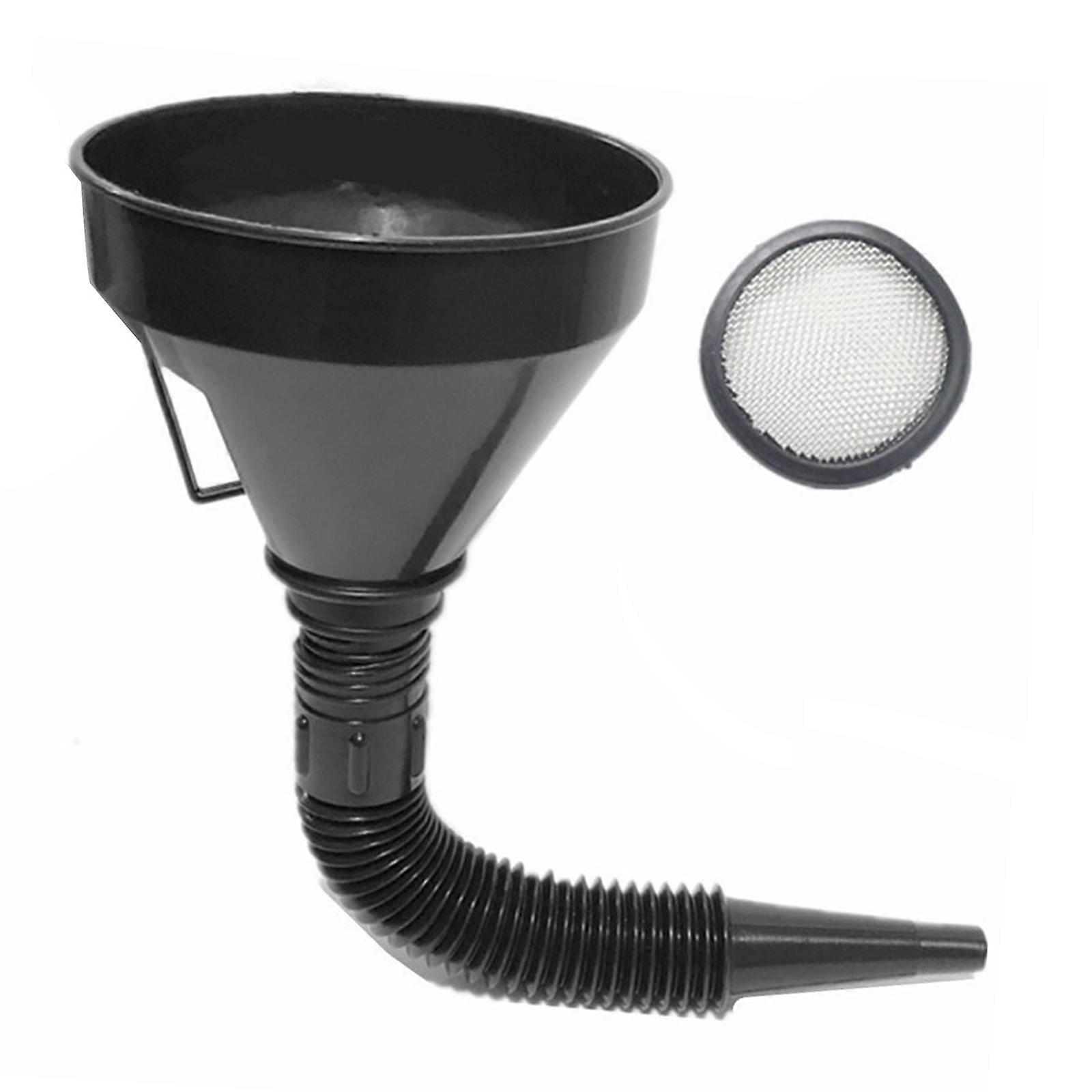 Upgrades Gasolines Funnel with Filtering Mesh Refueling Funnel Stable for Vehicle Engine Protections During Refueling
