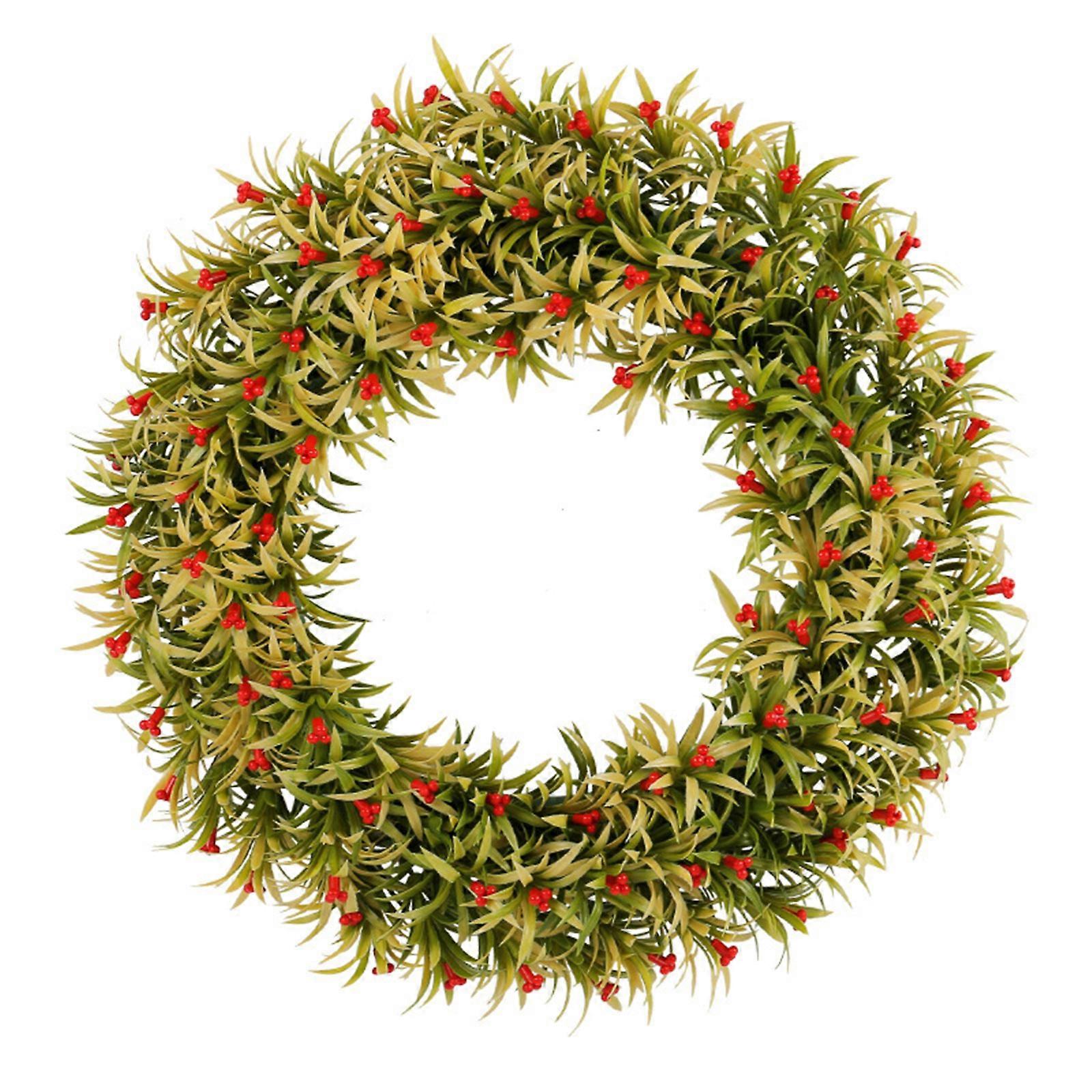 Artificial Berries Wreath Door Wreath Spring Hanging Decorations Wall Mounted Ornament Artificial Flower for Door