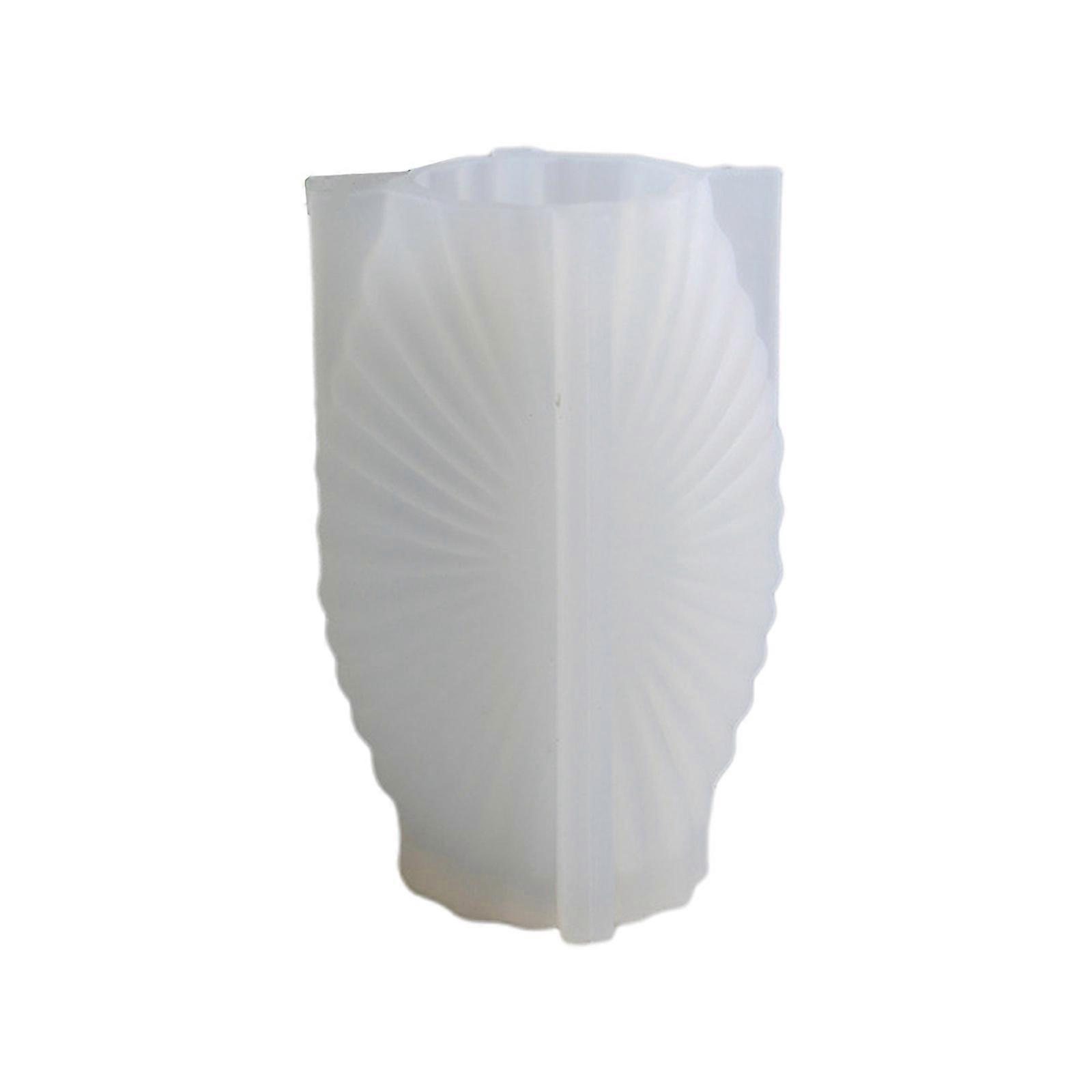 Storage Cup Holder Mold Trinket Box Container Silicone Mold with Ruffle Pattern Vase Epoxy Casting Molds Handmade Decor