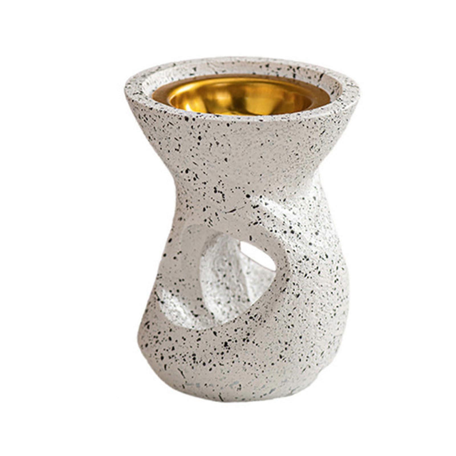 Arabic Style Incense Burner with Aromatherapy Holder for Home Decor, Unique White Ceramic