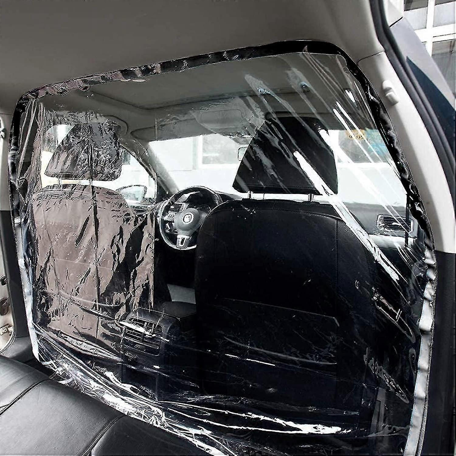 Car Taxi Isolation Film, Fully Enclosed Anti-saliva Transparent Protective Cover, Partition Screen Protective Net For Car Suv Front And Rear, 1.4x2m P