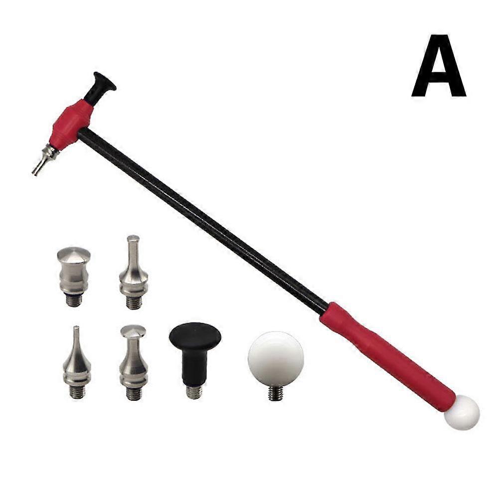 Nylon hammer red and black 7pcs (A)$Car dent repair hammer seamless shaping body sheet metal bump repair hammer flattening tool