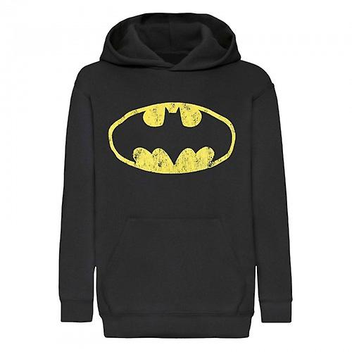 Batman Womens/Ladies Distressed Logo Hoodie
