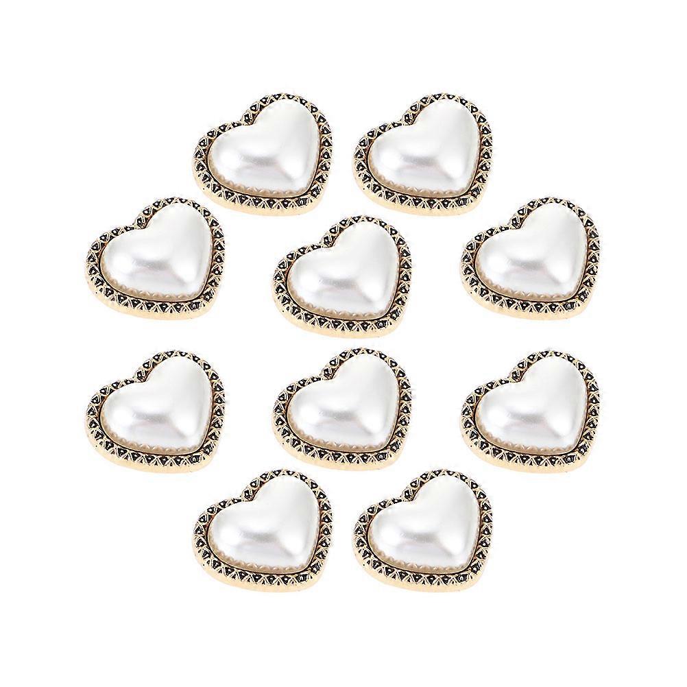 Heart Buttons Set, Delicate Finish, Perfect for Crafting and Tailoring
