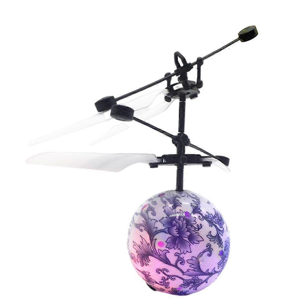 Infrared Induction Flying Ball Toy Light up LED Mini Ball Drone Helicopter,
