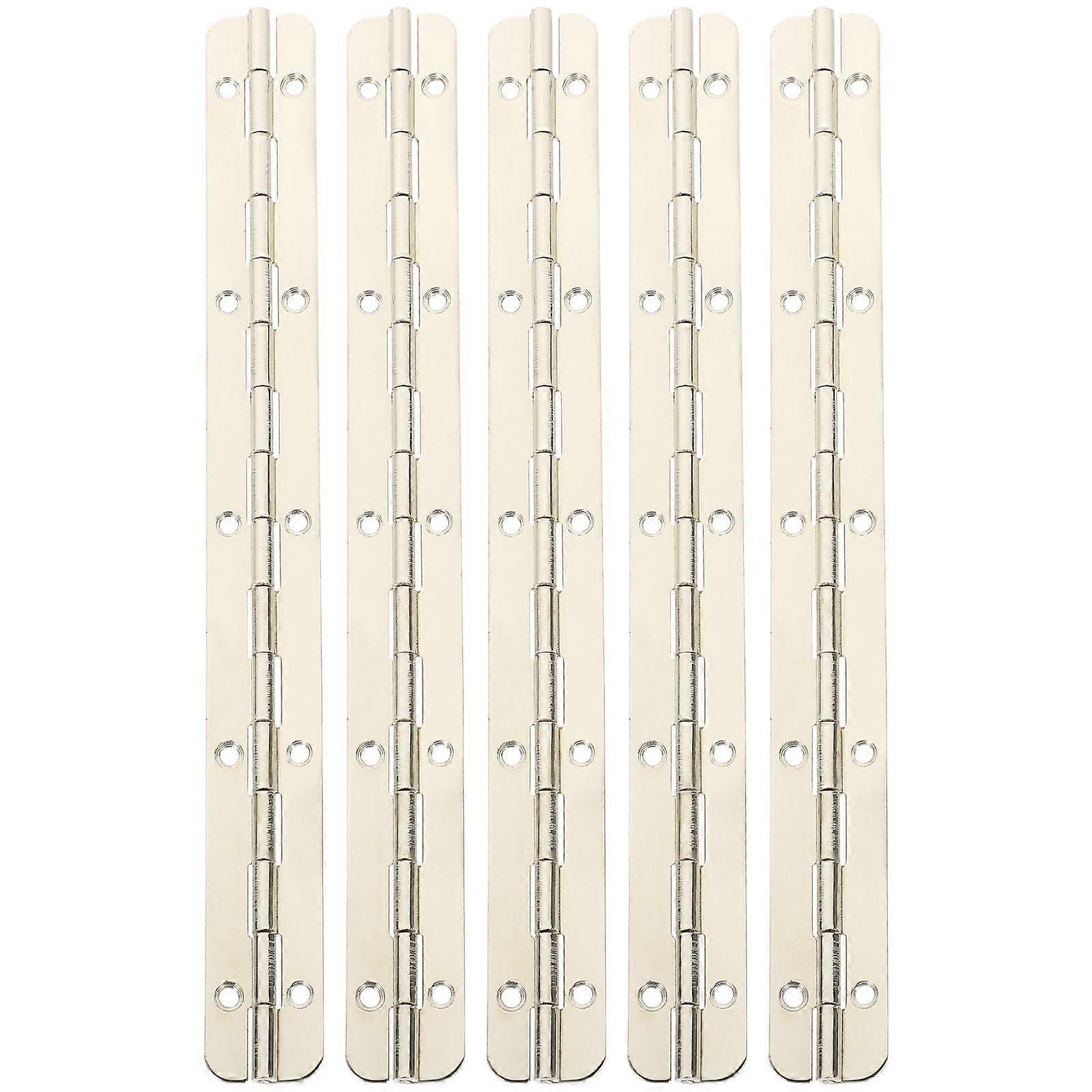 5pcs Continuous Hinge Jewelry Box Hinge 180 Degree Chest Hinge Replacement