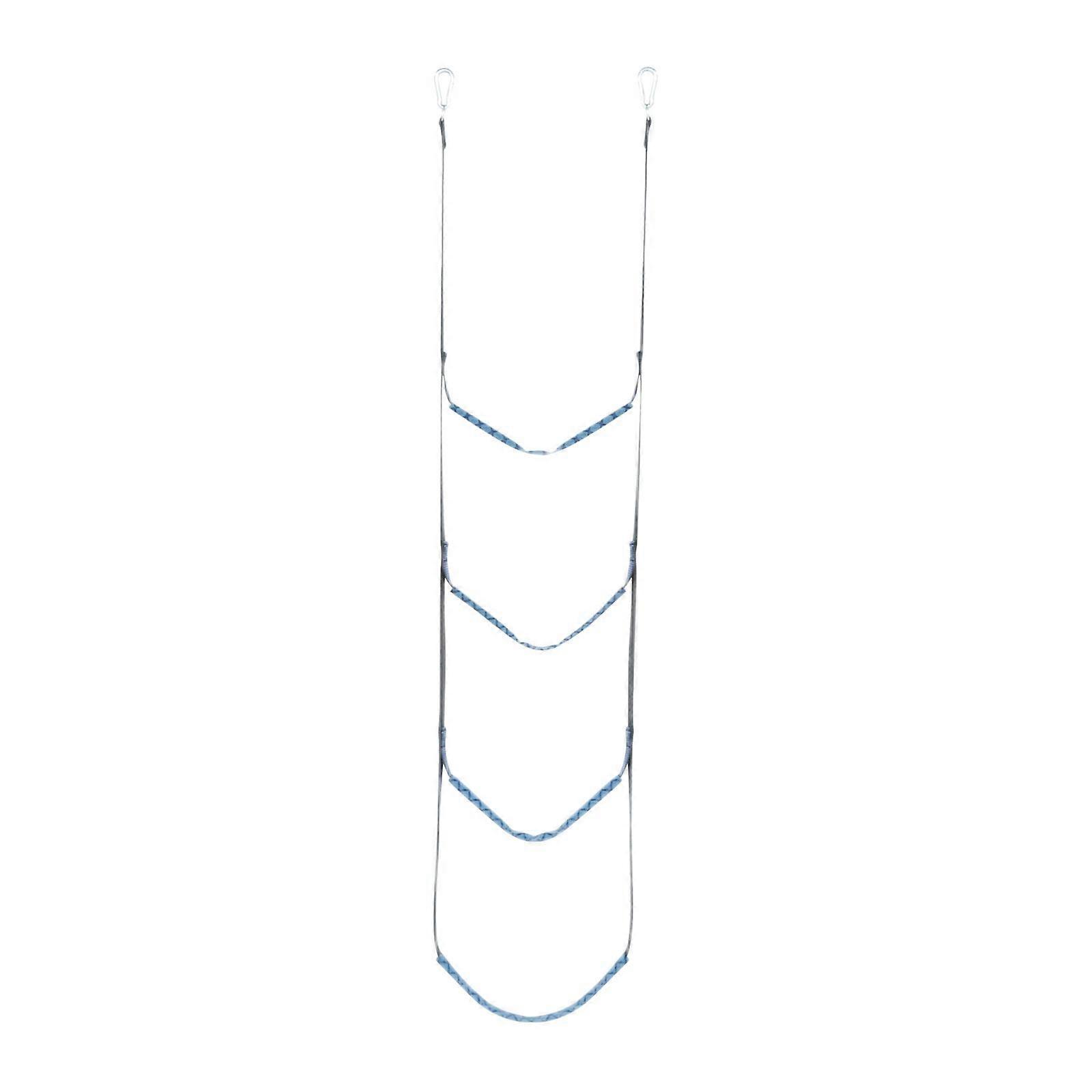 Four Step Hanging Ladder Removable for Inflatable Boat Kayak Durable Wakeboard