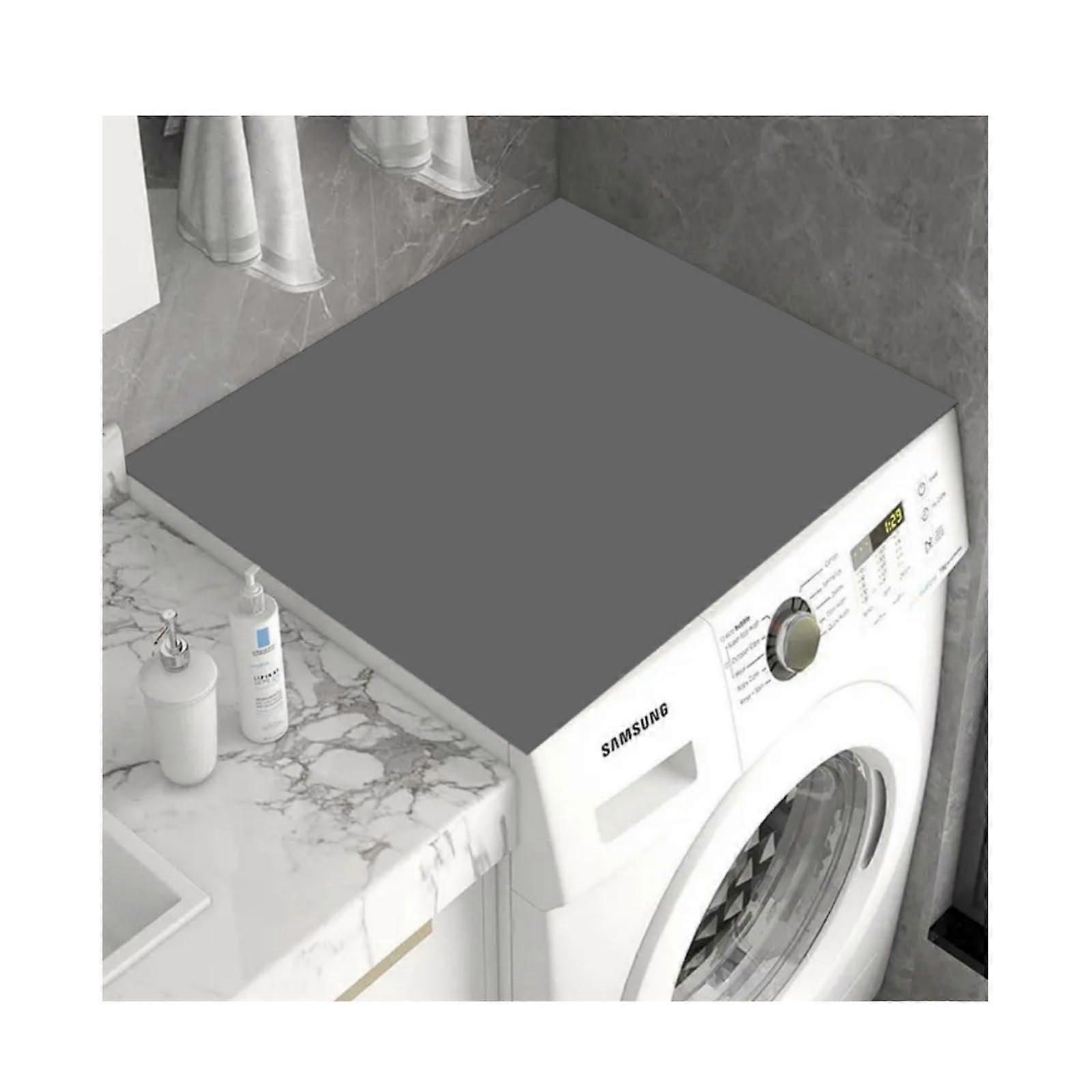 Washing Machine Pad Dark Gray 50x60cm, Non-Slip Washing Machine Mat, Dust Cover for Washing Machine and Refrigerator