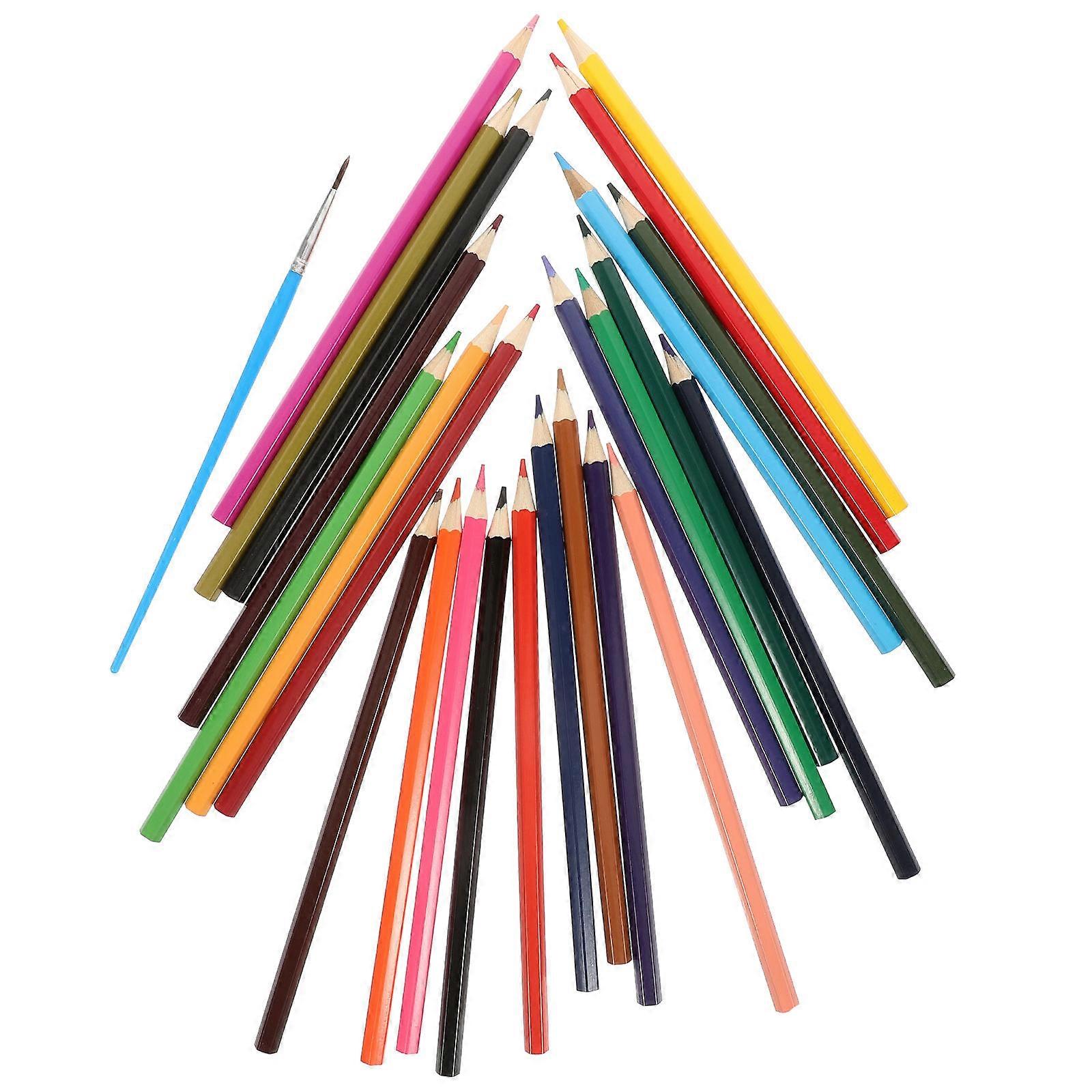 Kids Colored Pencils Colored Pencils Stocking Stuffers Assorted Color 17.50X0.80X0.70CM Pre-sharpened 24Pcs