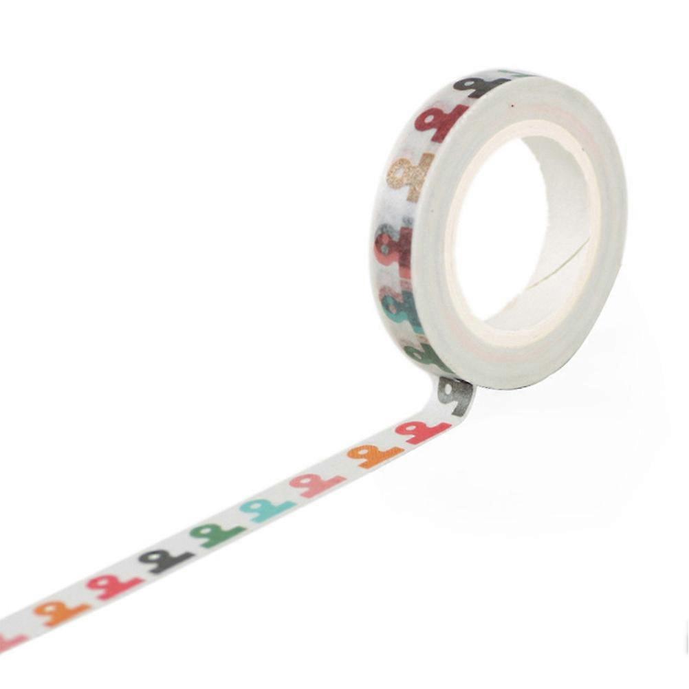 Washi Masking Tape Set Decorative Sticky Paper Tapes for DIY Crafts present Wrapping Assorted Color 10PCS
