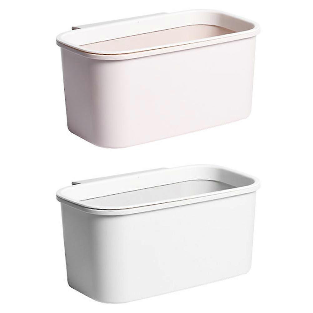 Trash Rack for Home Use Wall Mounted Desktop Trash Can with Excellent Workmanship Assorted Color 2