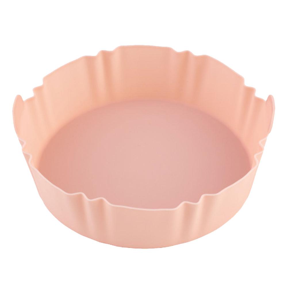 Air Fryer Insert Non-Stick Heat-Resistant Easy to Clean Food Preservation Pink 20.20X16.80X5.40CM Multi-Function Design 1Set