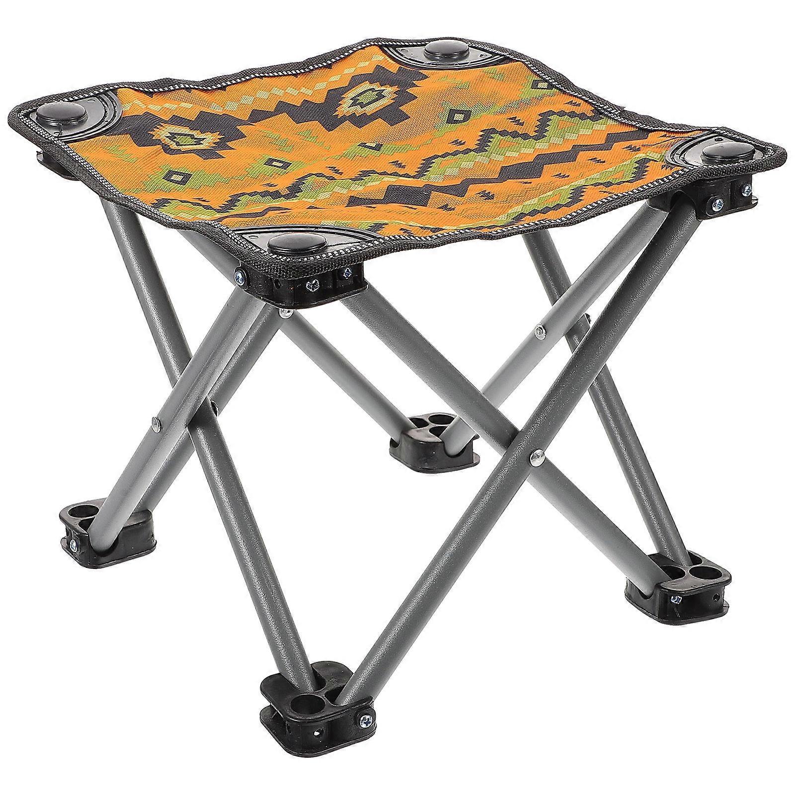 Outdoor Multi-Functional Camping Folding Stool Portable Fishing Stool Foldable Ergonomic Design for Campers 1Set