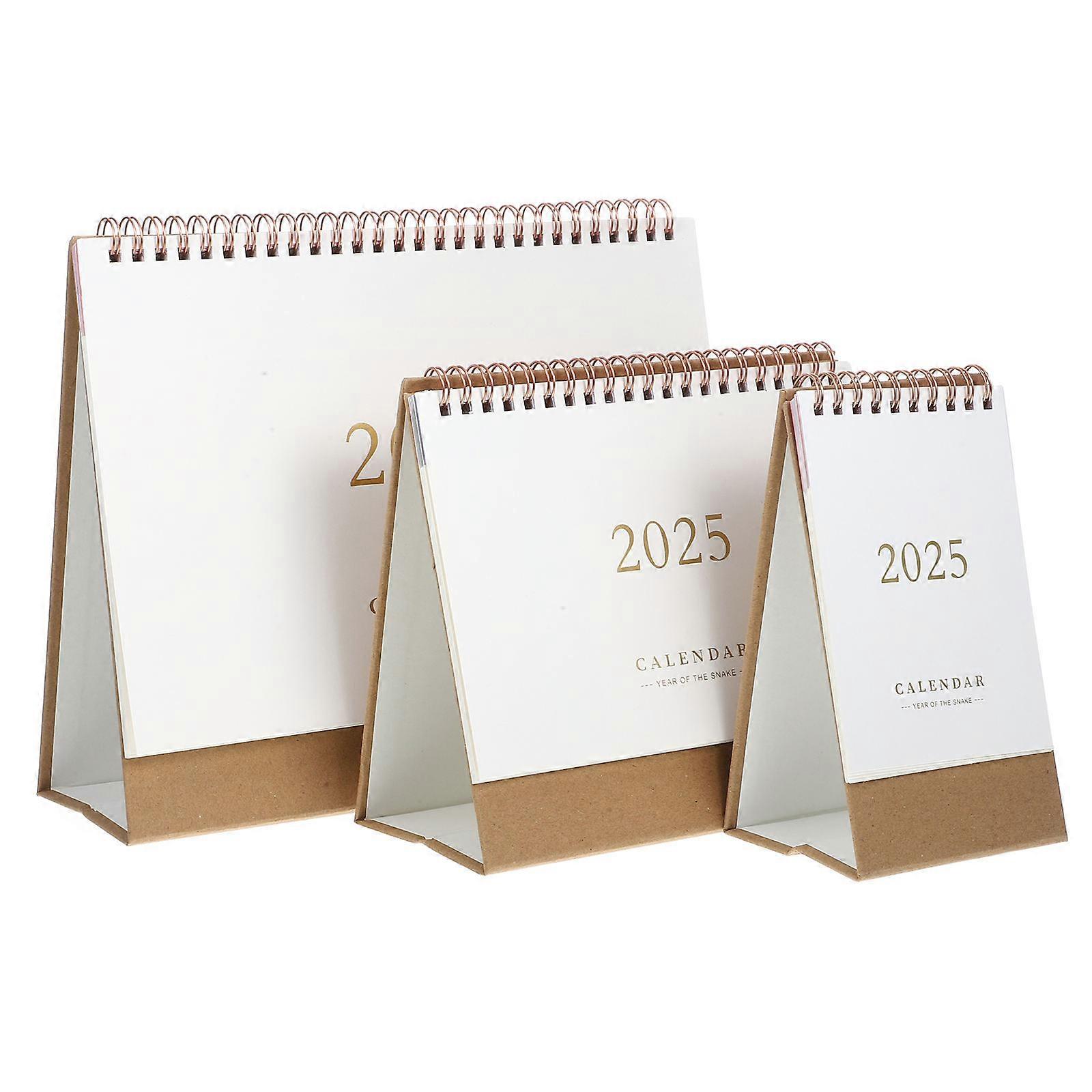Freestanding Calendar Planner Home Use 19.00X16.20X8.00CM Note-taking 3Pcs