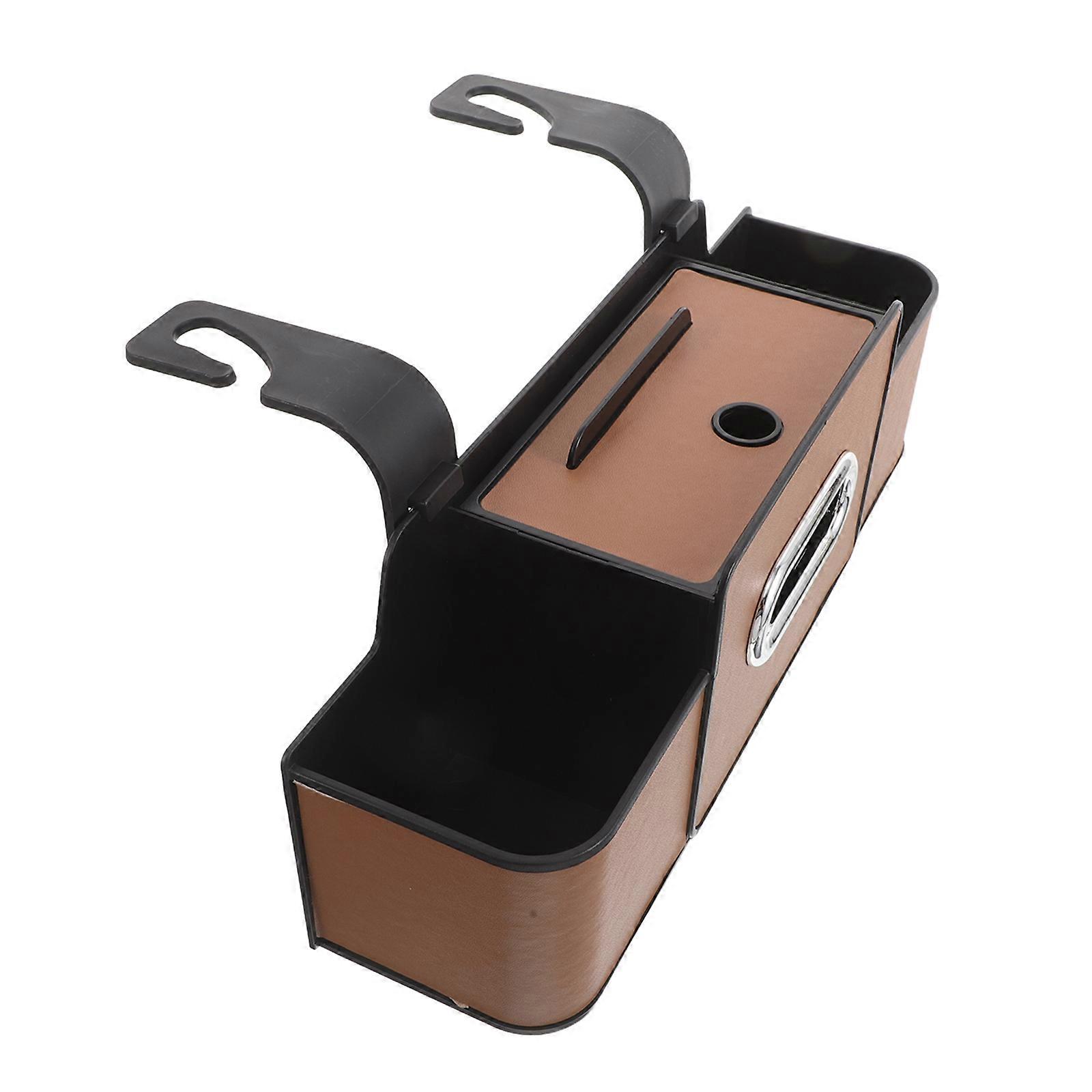 Hanging Car Seat Back Organizer Multi Functional Storage Box Vehicle Accessories No Tool Installation Space Optimizing Multi Compartment Design