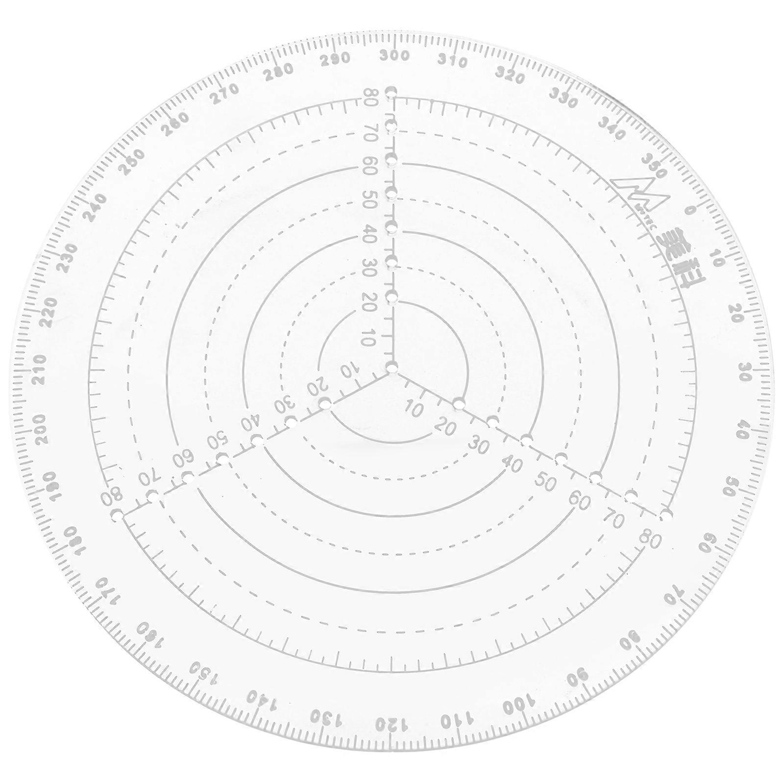 Circle Gauge Circular Template For Finishing Woodworking 20.00X20.00X1.00CM 1 Set