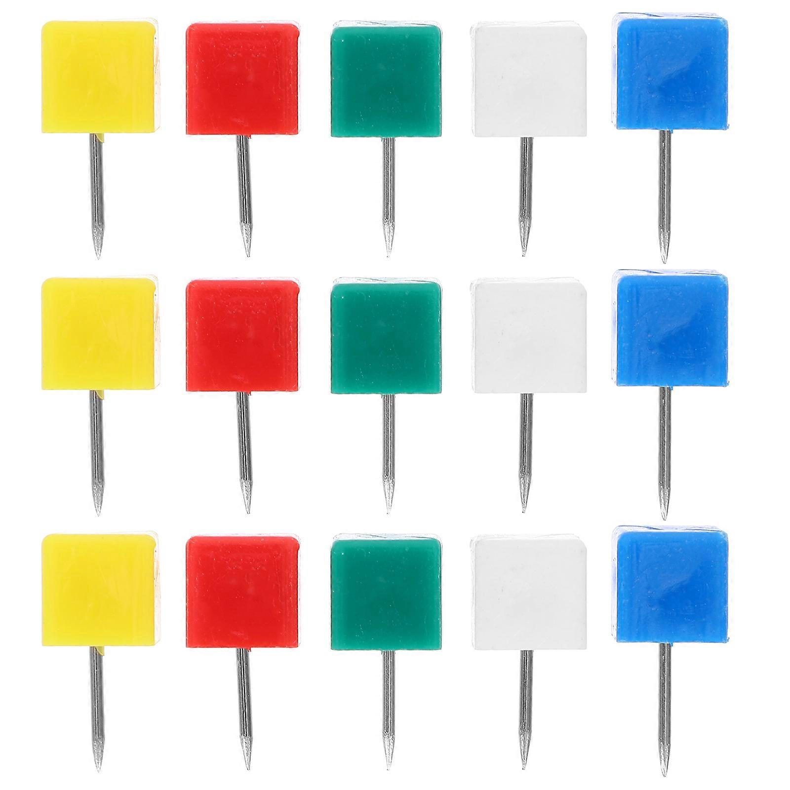 Medium Head Map Tacks Colorful Push Pins For Cork Strip Use Home and Office Needs 100Pcs