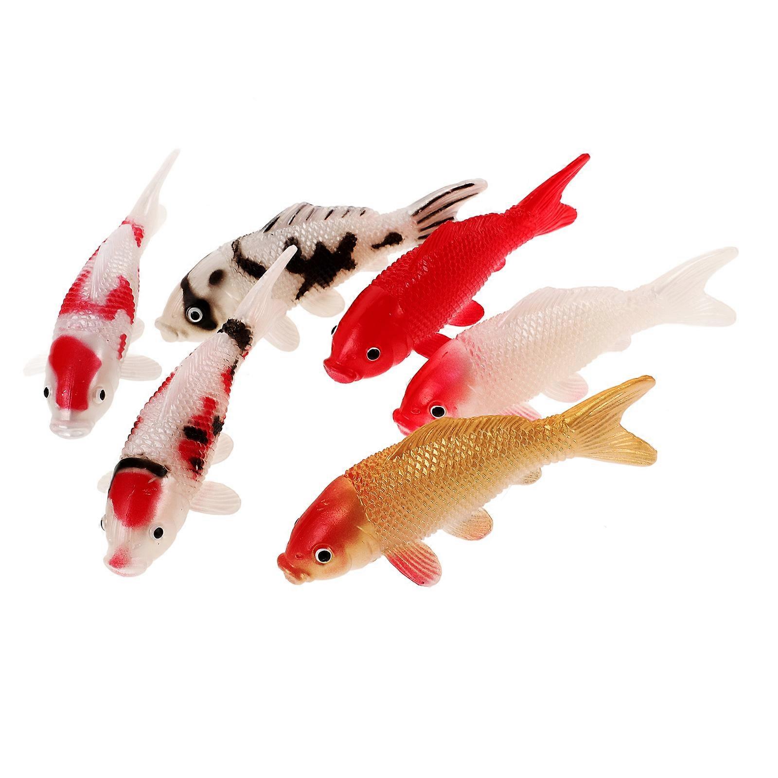 Akvarium dekorationer falske fisk simuleret fisk form pædagoger 6stk