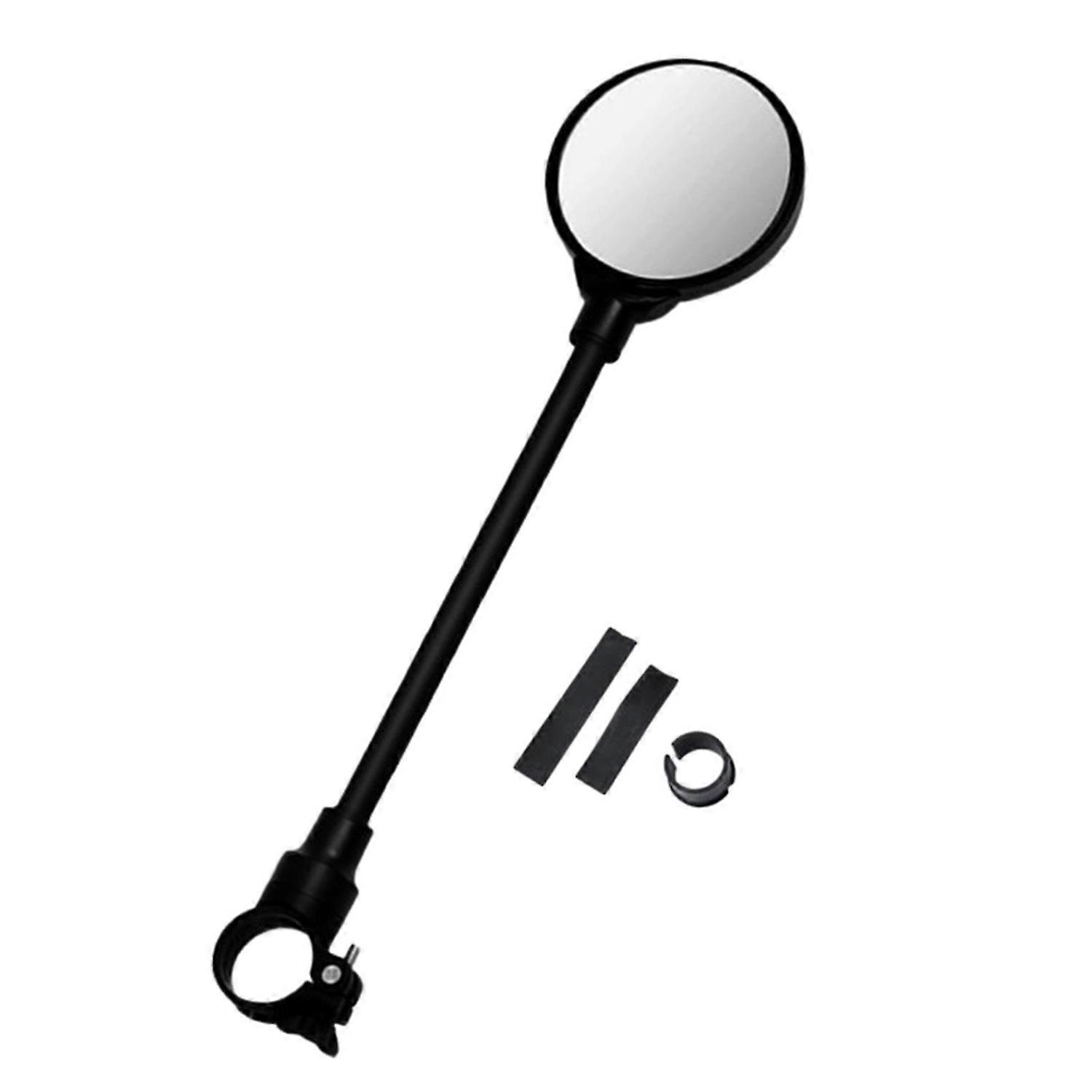 Adjustable Motorcycle Handlebar Mirror, 360 Degree Rotatable Bike Reflector, HD Rear View Glass Convex Mirror, for Scooter