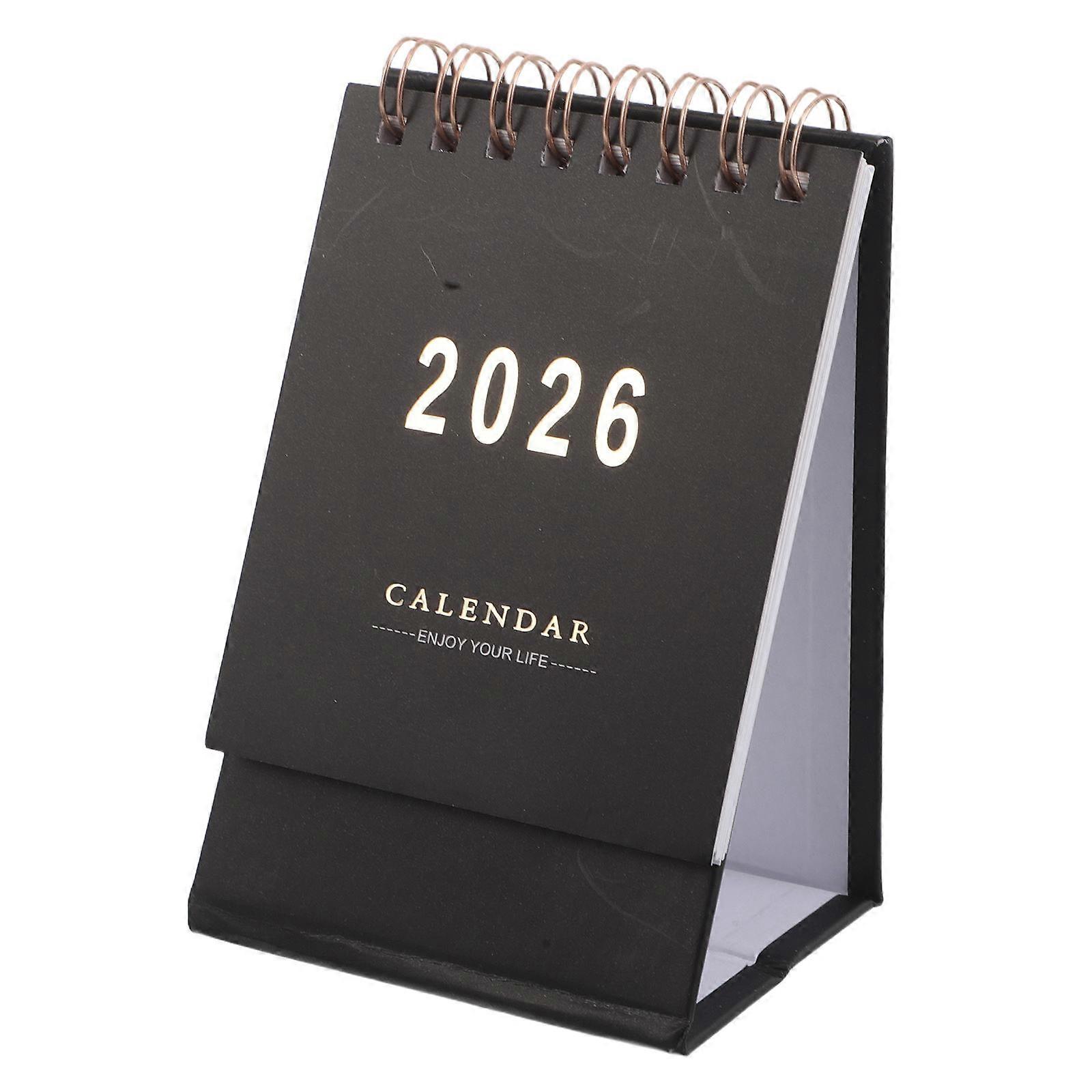 Mini Desk Calendar – Compact Portable Standing Flip Calendar for Desktop Planning, Lightweight Monthly Scheduler for Home and Office Use