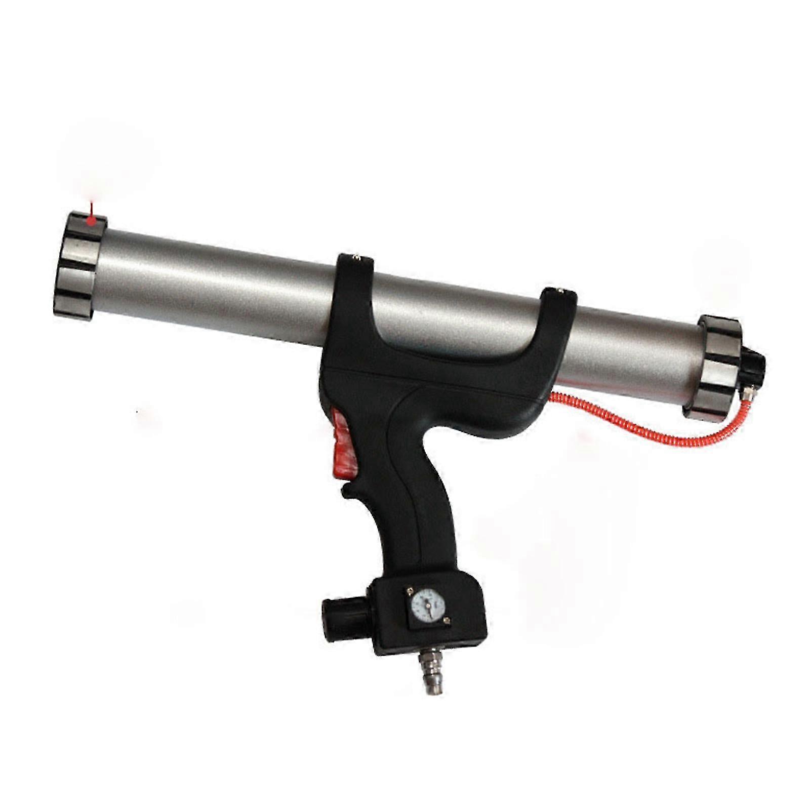 Portable Sealant Pneumatic Caulking Gun Aluminum Alloy Anti-rust Glue Gun Ergonomical Handle 600ml For Diy Construction