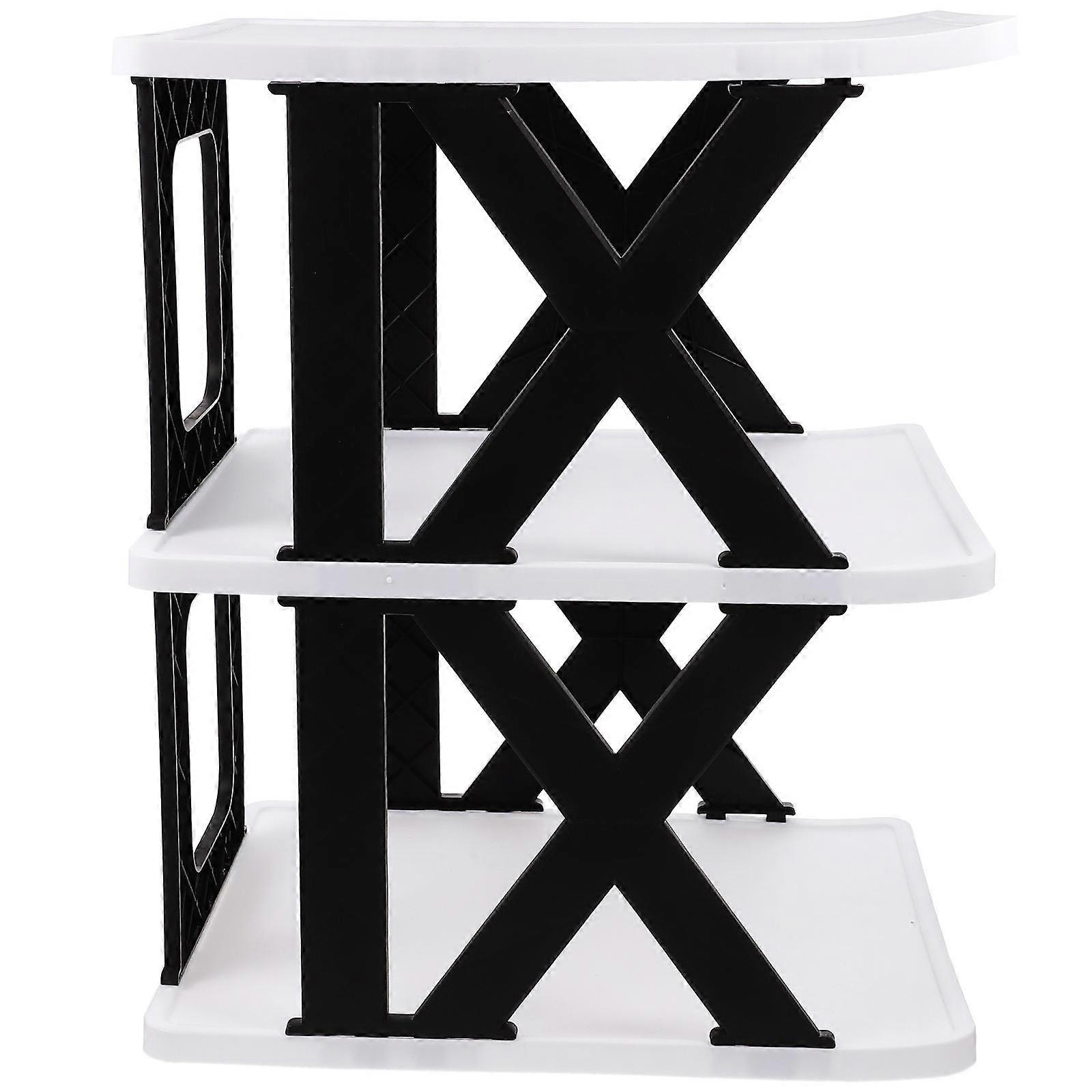 Entryway Shoe Storage Rack Multi Layer Design Rectangular Plastic Home Supplies 1Pack