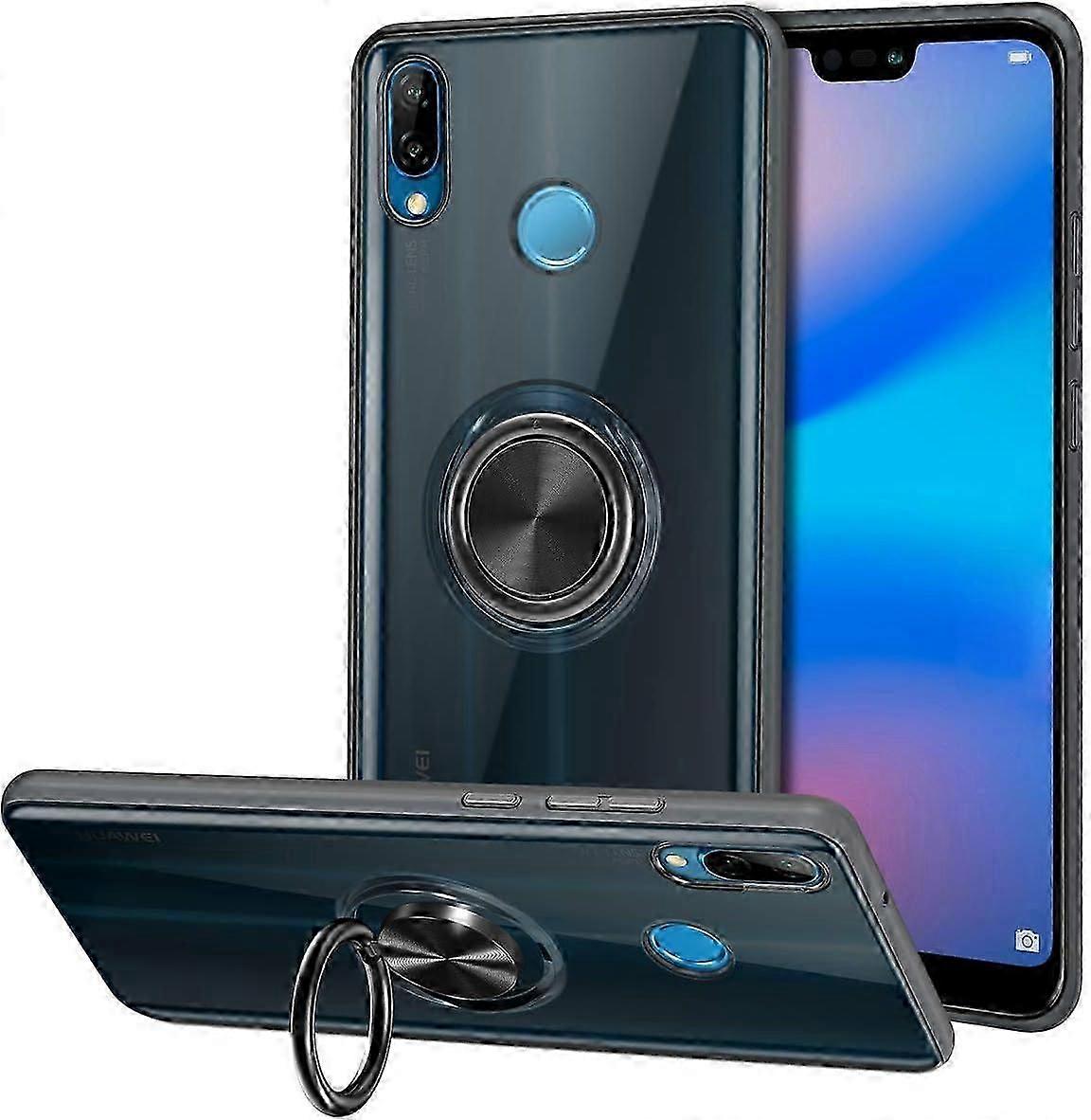 Silicone Mobile Phone Case with Ring Finger Stand for Huawei Series