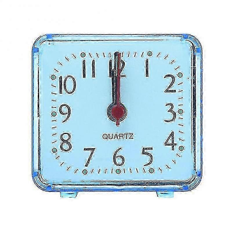 Portable Square Small Alarm Clock Travel Quartz Beep Clock Fashion Bedroom Bedside Alarm Clock Multi-function 0619