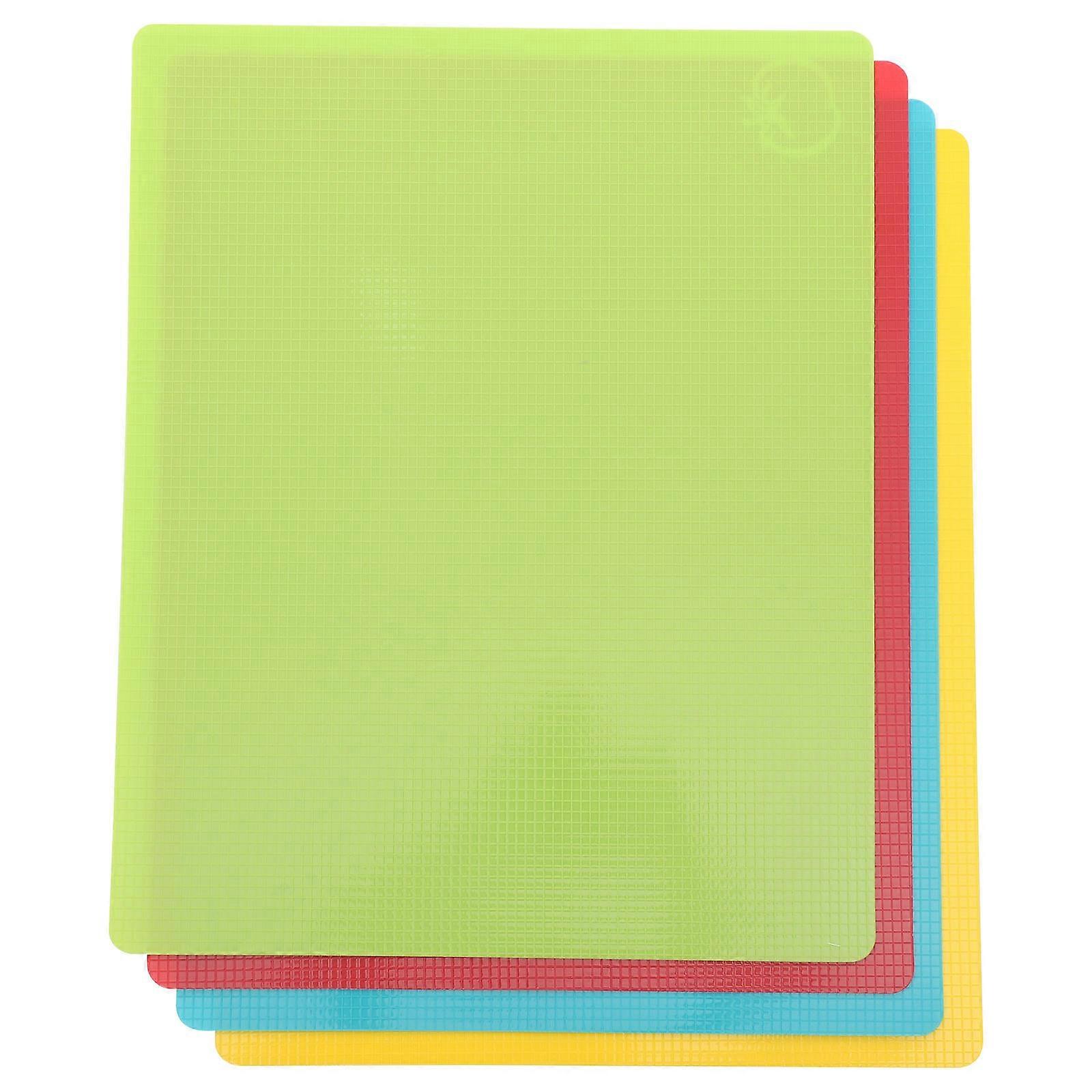 Kitchen Prep Board Chopping Board Home Use Assorted Color Rectangular 4Pcs