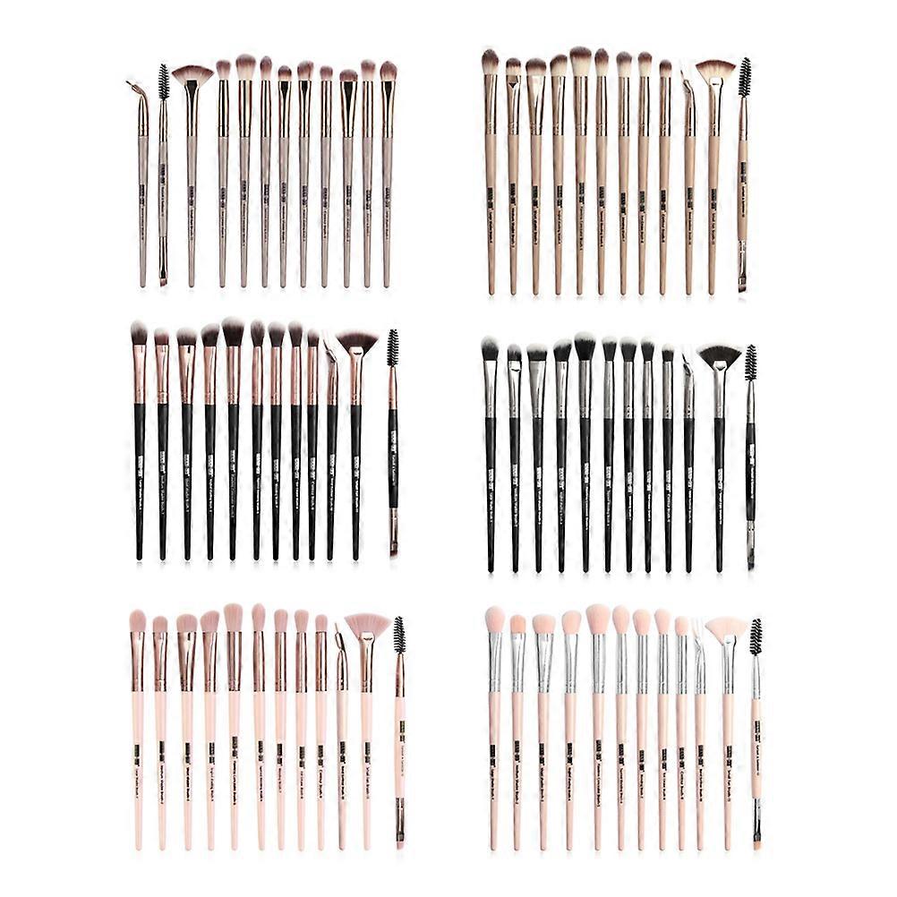 Eye Brushes Makeup Cosmetic Brushes Kit Eyeshadow Brush Beginner Use Multi Artificial Fiber 1 Set of 12PCS