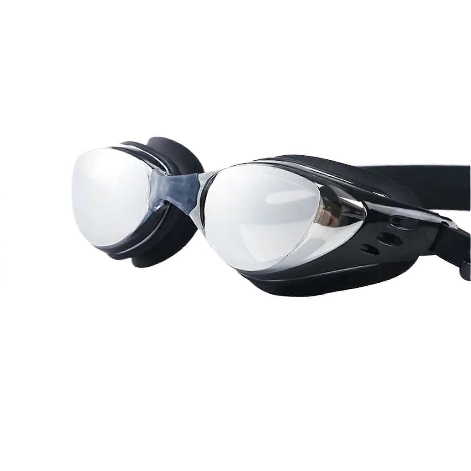 Swimming Goggles Unisex Silicone Waterproof Anti-Fog Black For Men And Women