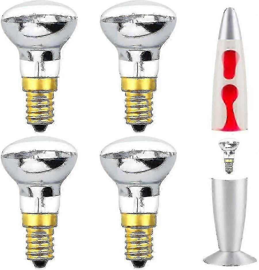Warm White 25w E14 R39 Reflector Bulb Suitable for Small Screw Fixtures (Pack of 4) [Energy Class C]