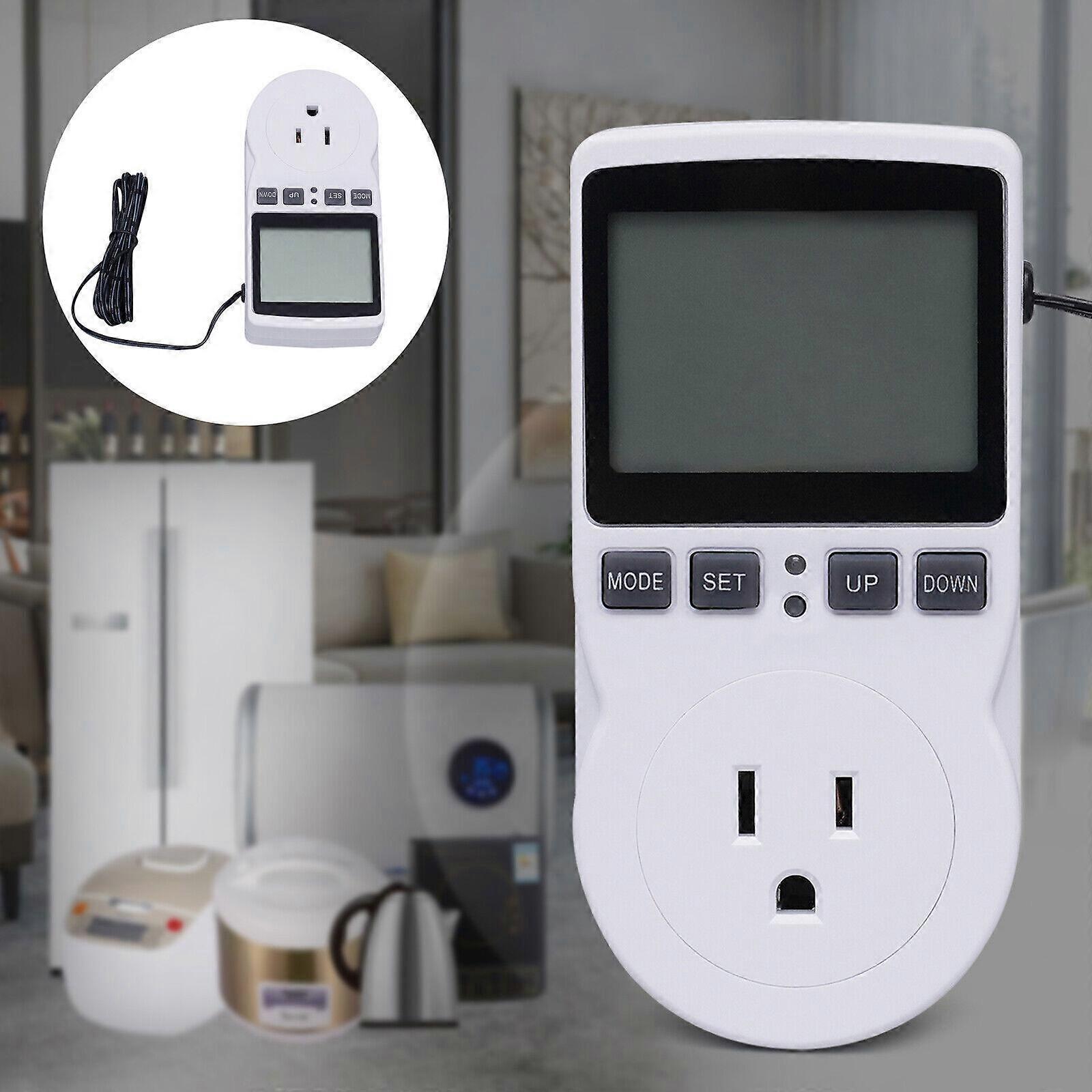 LCD Digital UK Plug in Thermostat Timer Switch Socket Temperature Controller