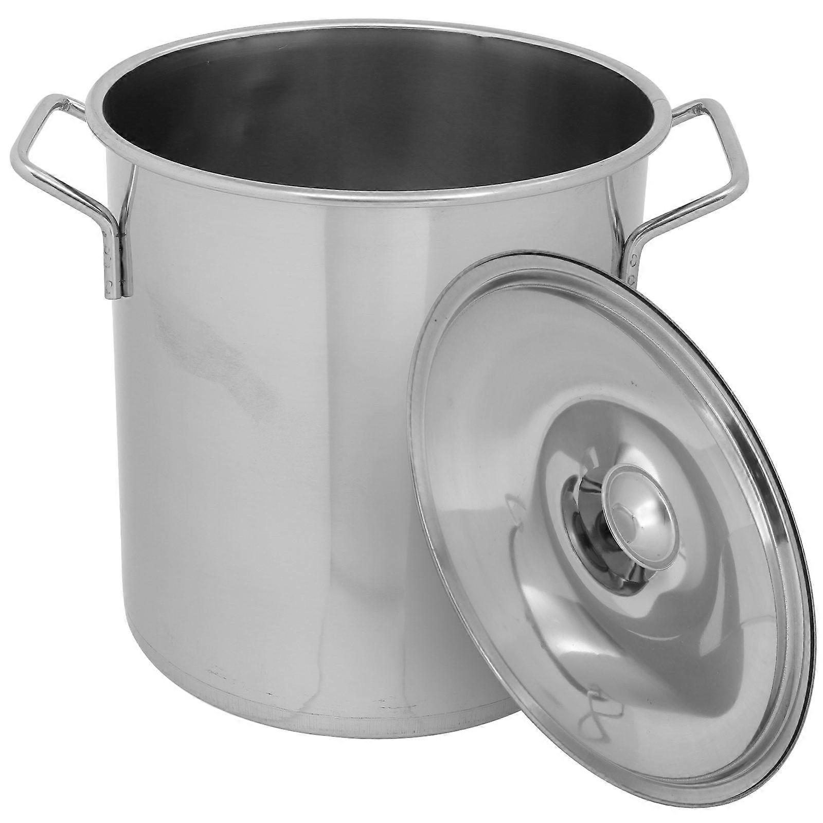Here's a refined and professional product description based on the details you provided:
**Stainless Steel Stockpot with Lid – Large Capacity