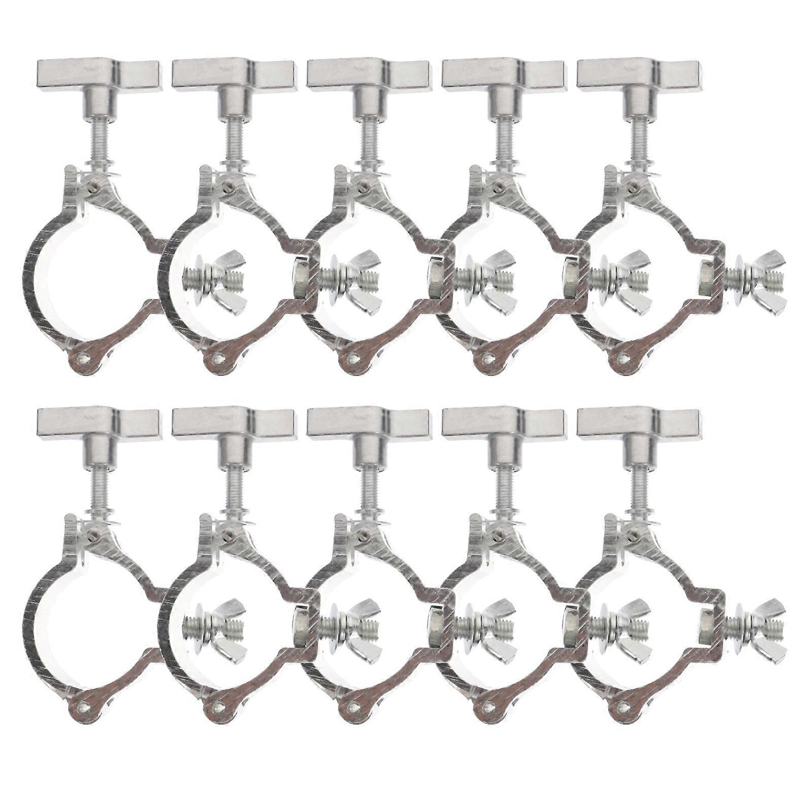 10 Pcs Durable LED Lamp Hooks with Silver Color Practical for Light Accessories