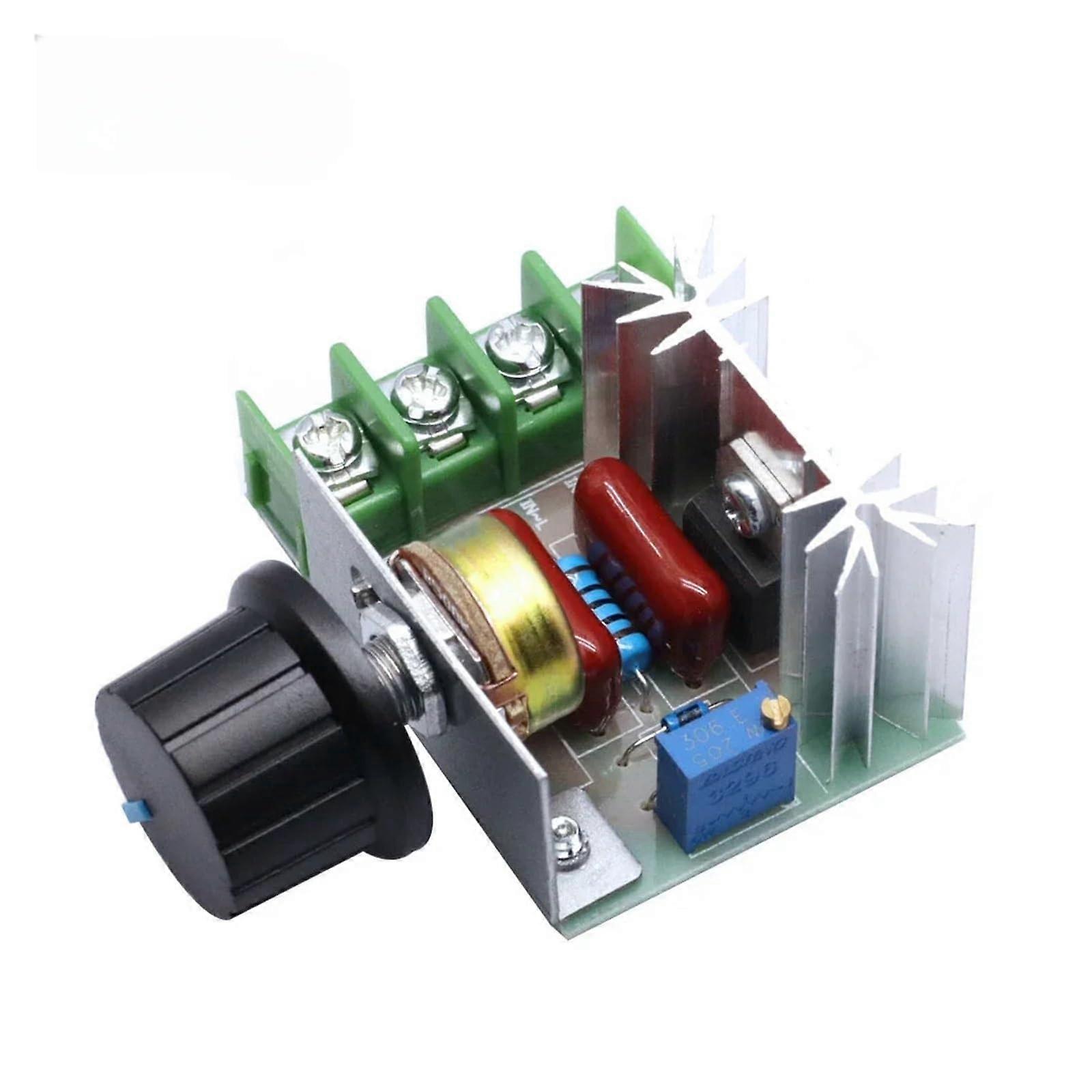 2000W 220V SCR Electronic Voltage Regulator Module Speed Control Dimming Controller Thermostat Electronic AC 220V 2000W