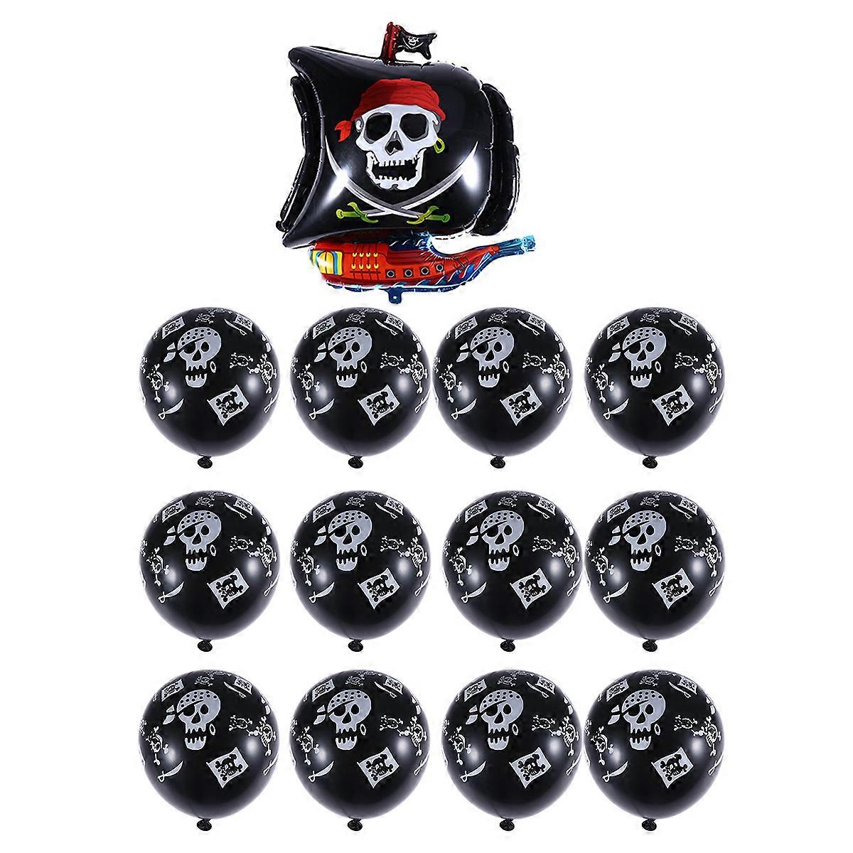 Pirate Birthday Decorations Custom Shape Helium Float 13Pcs