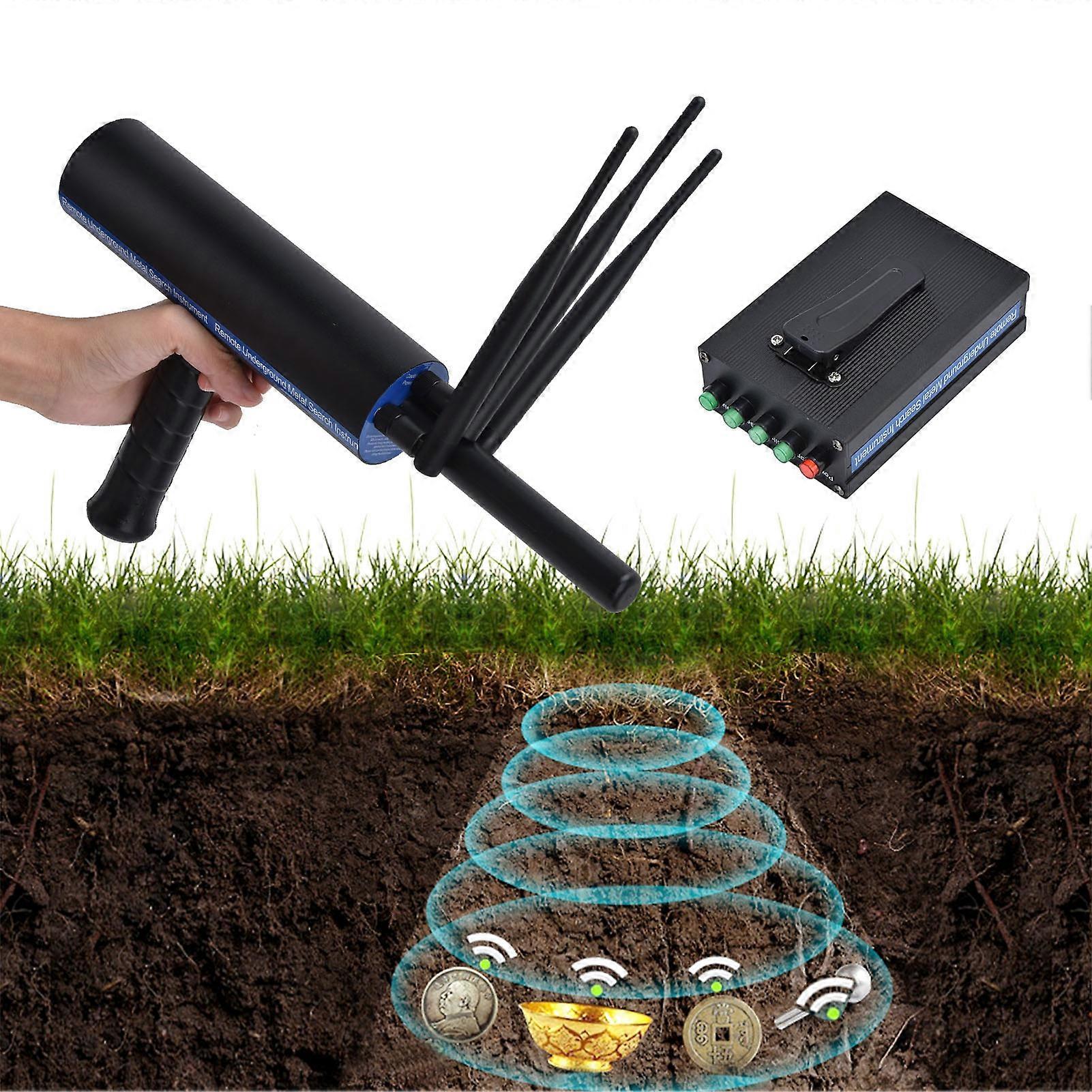 High Sensitivity Metal Detector Black 33.5x16.5cm UK Plug 12V